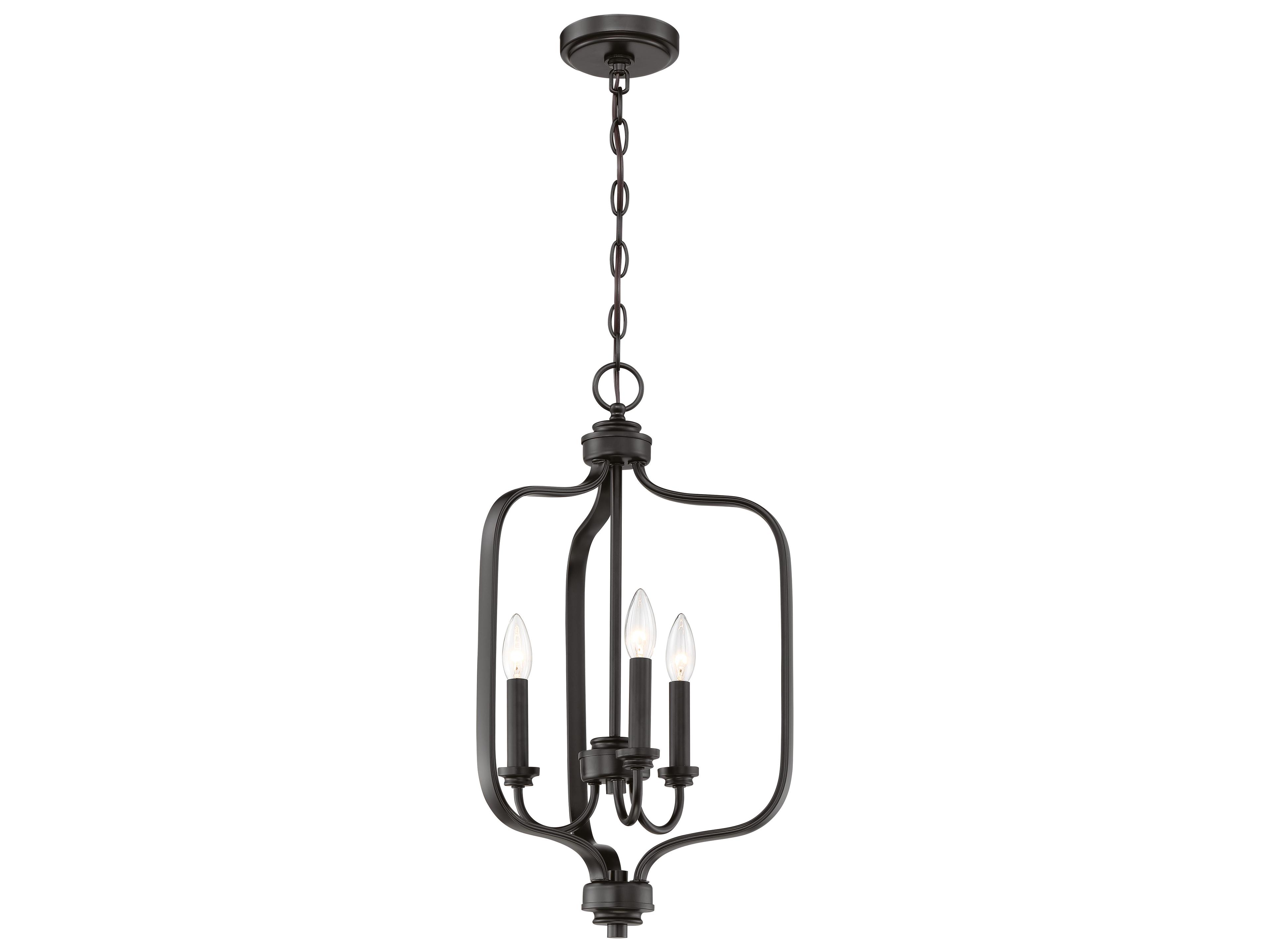 Craftmade Bolden 3-Light Flat Black Chandelier