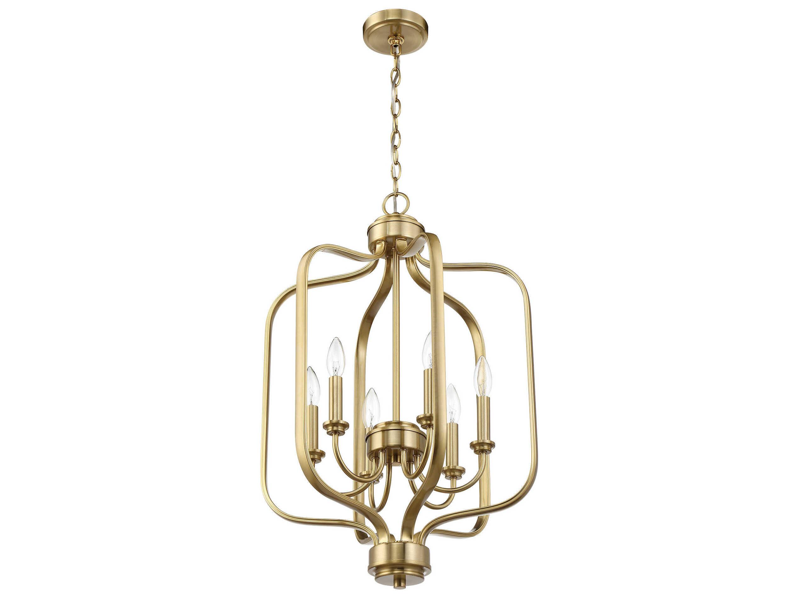 Craftmade Bolden 6-Light Satin Brass Pendant