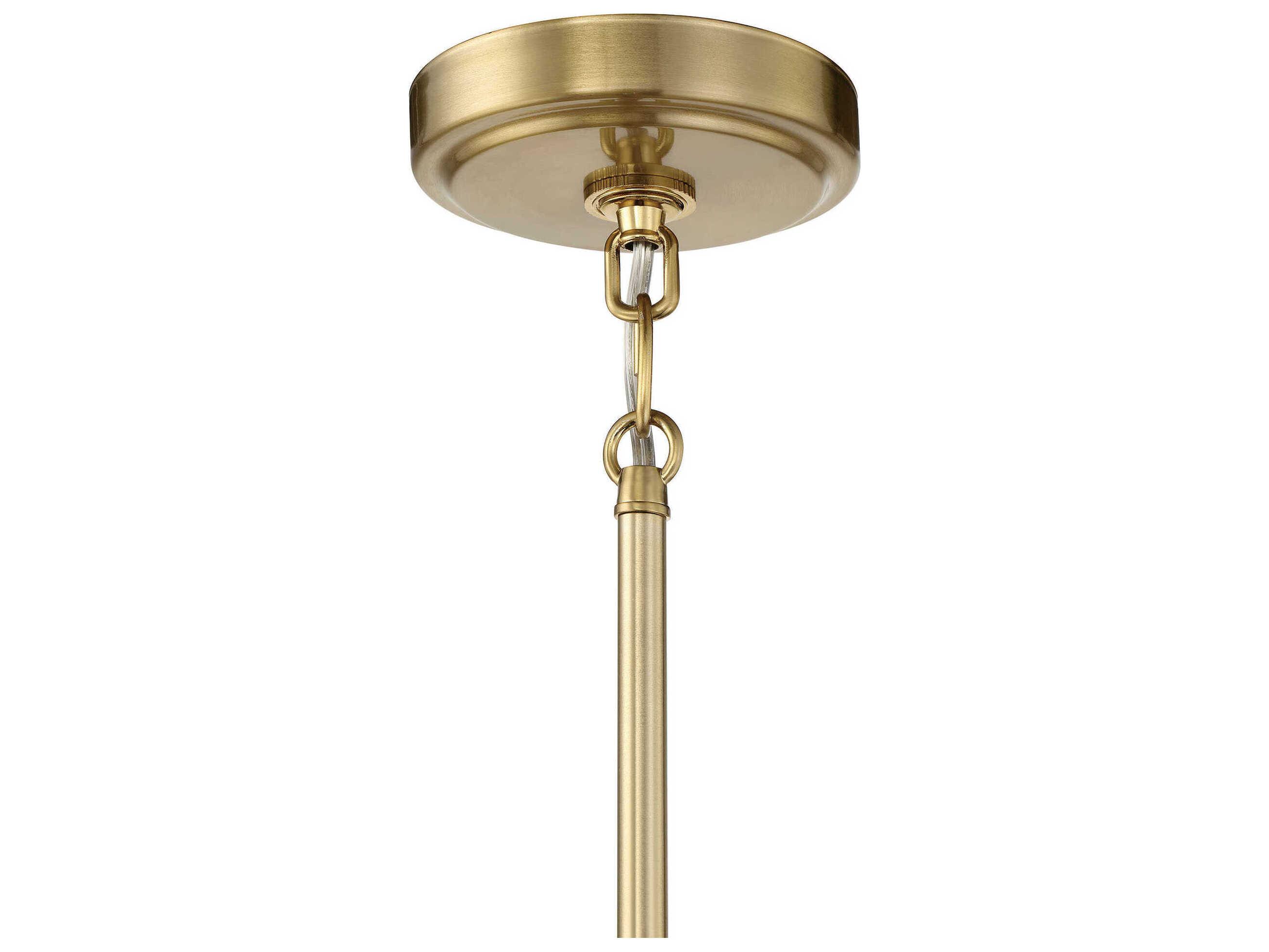 Craftmade Bolden 1-Light Satin Brass Glass Bell Mini Pendant