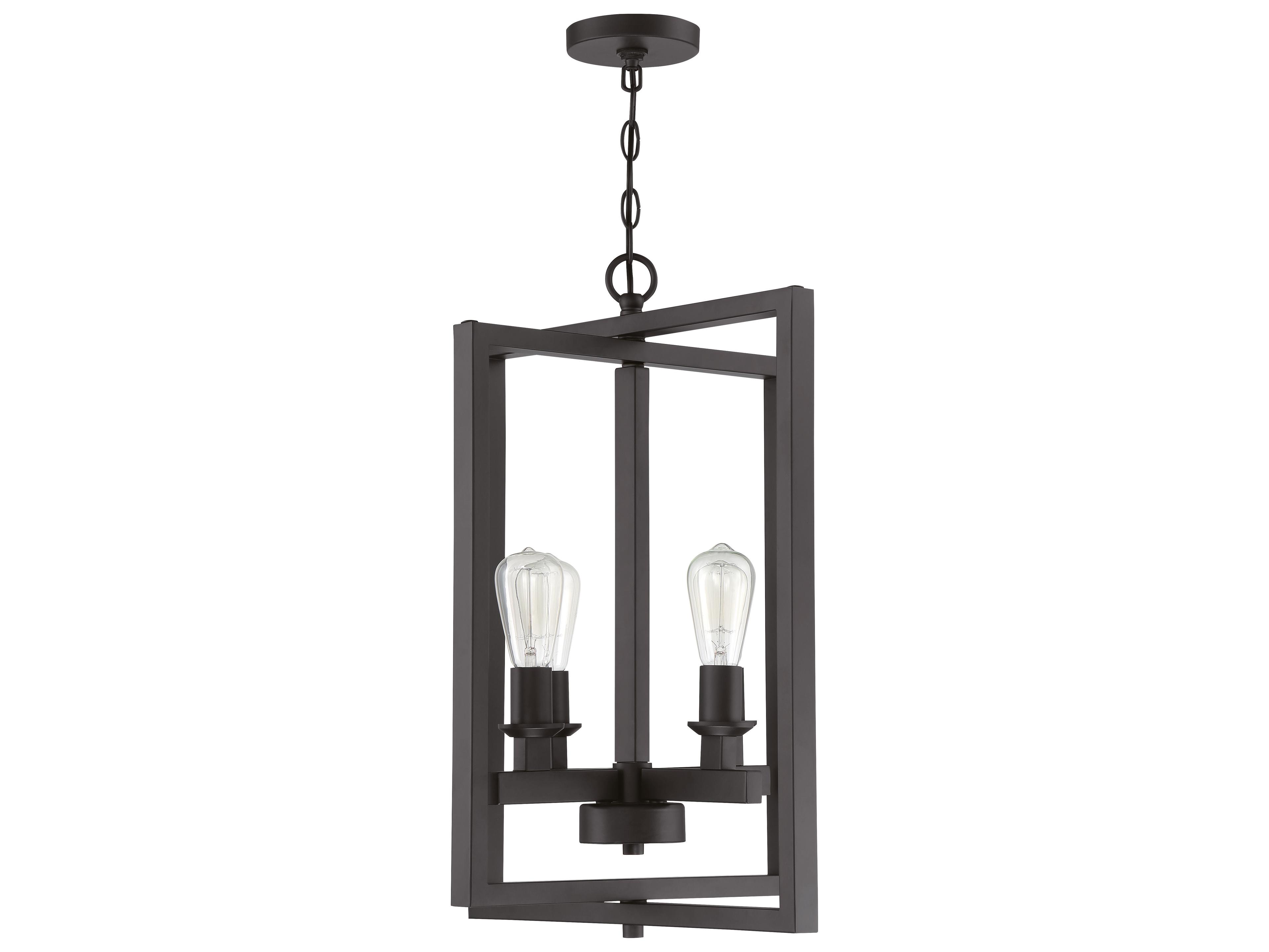 Craftmade Chicago 4-Light Flat Black Chandelier