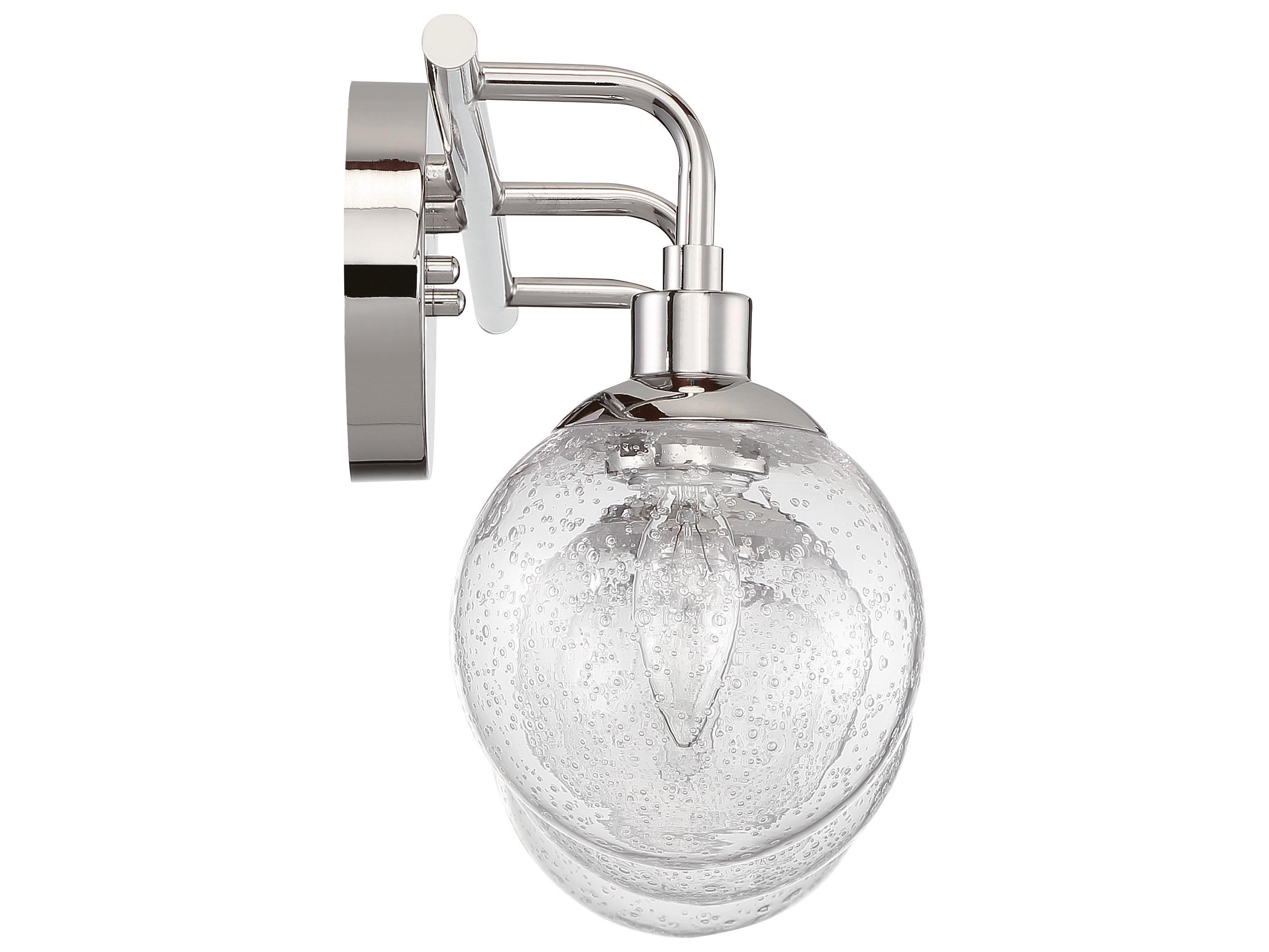 Craftmade Que 3-Light Chrome Glass Vanity Light