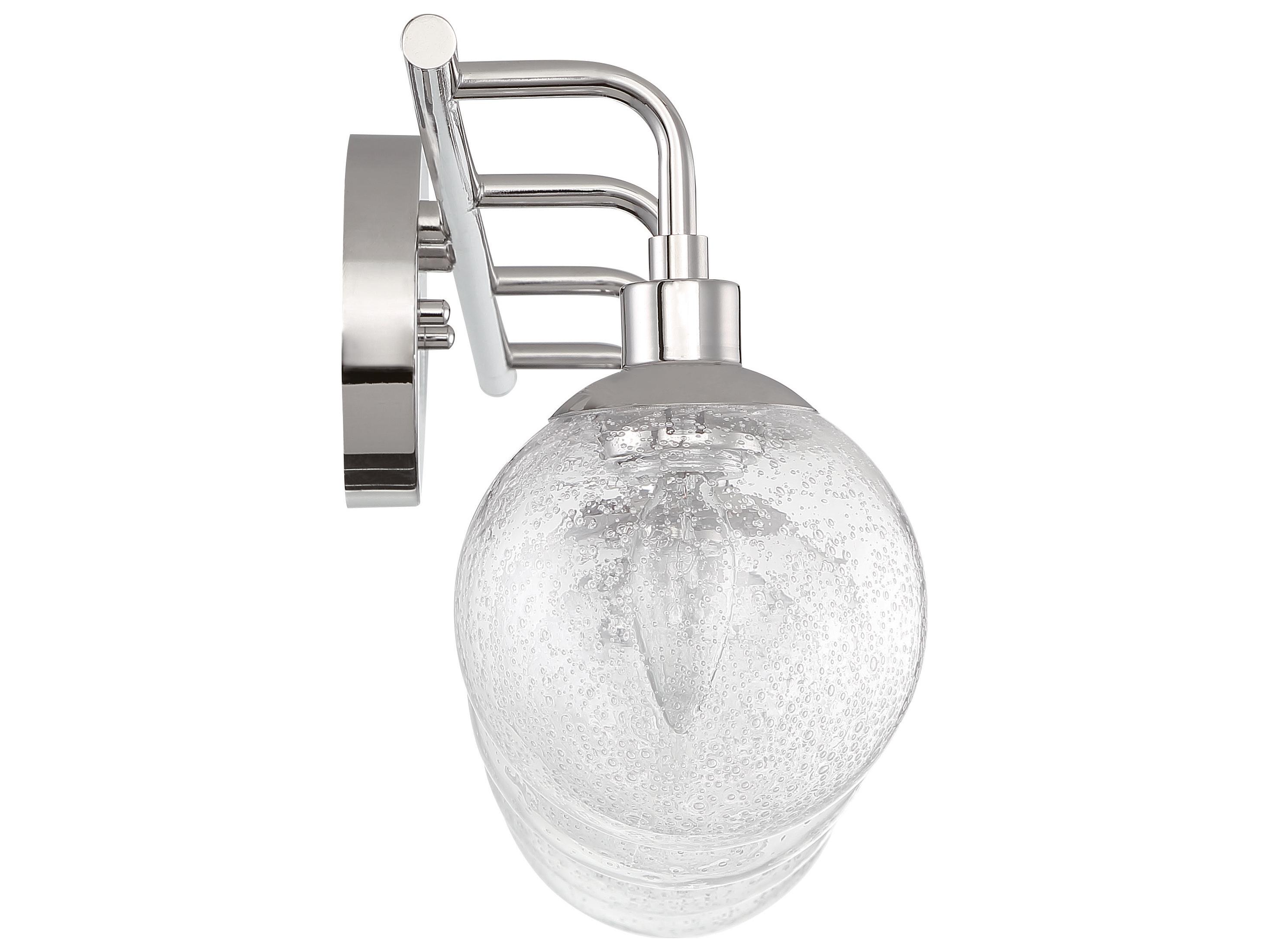Craftmade Que 4-Light Chrome Glass Vanity Light