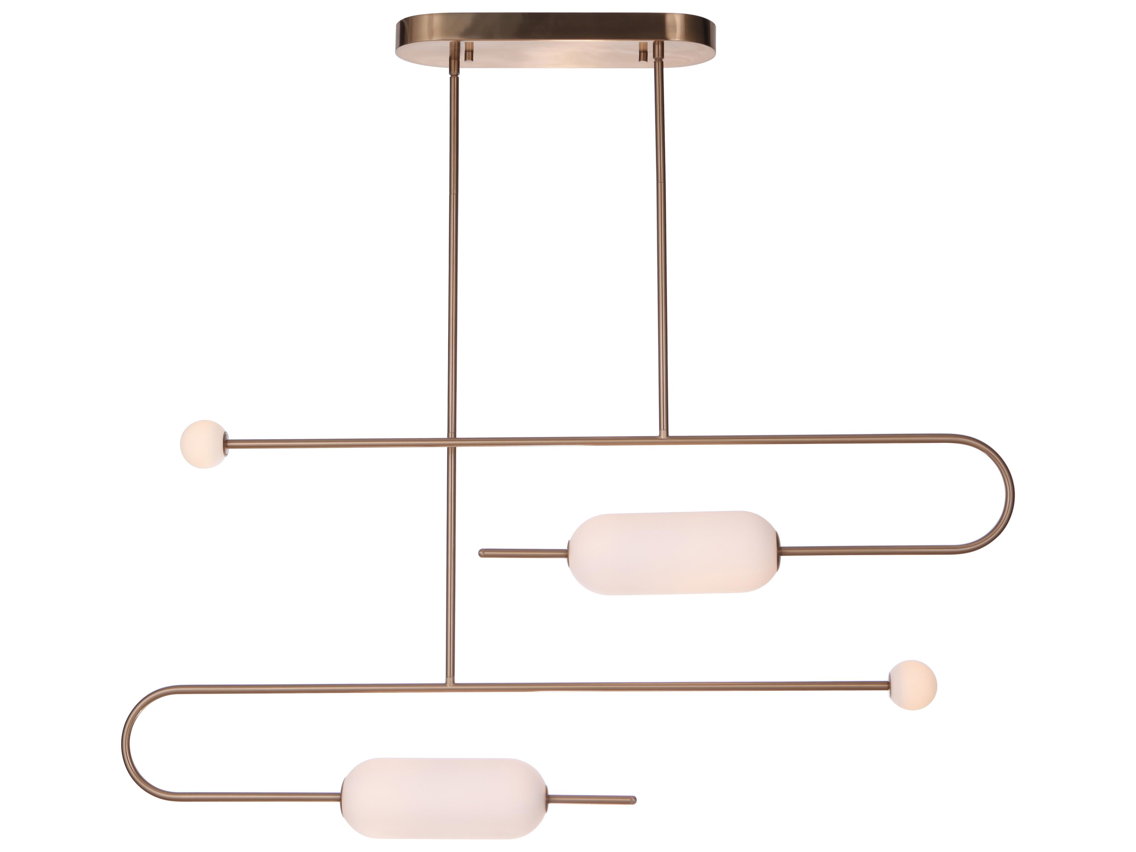 Craftmade Tuli Satin Brass Glass LED Island Pendant