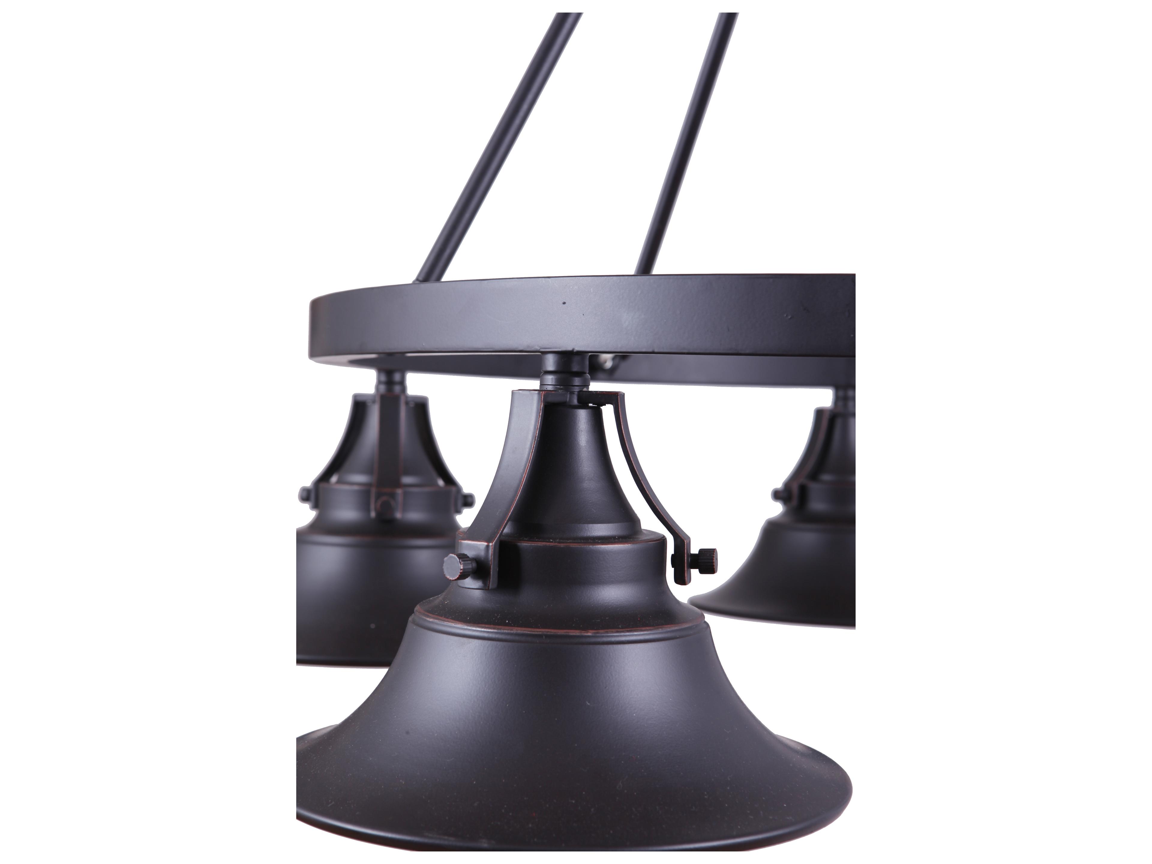 Craftmade Union 5-Light Oiled Bronze Gilded Bell Chandelier