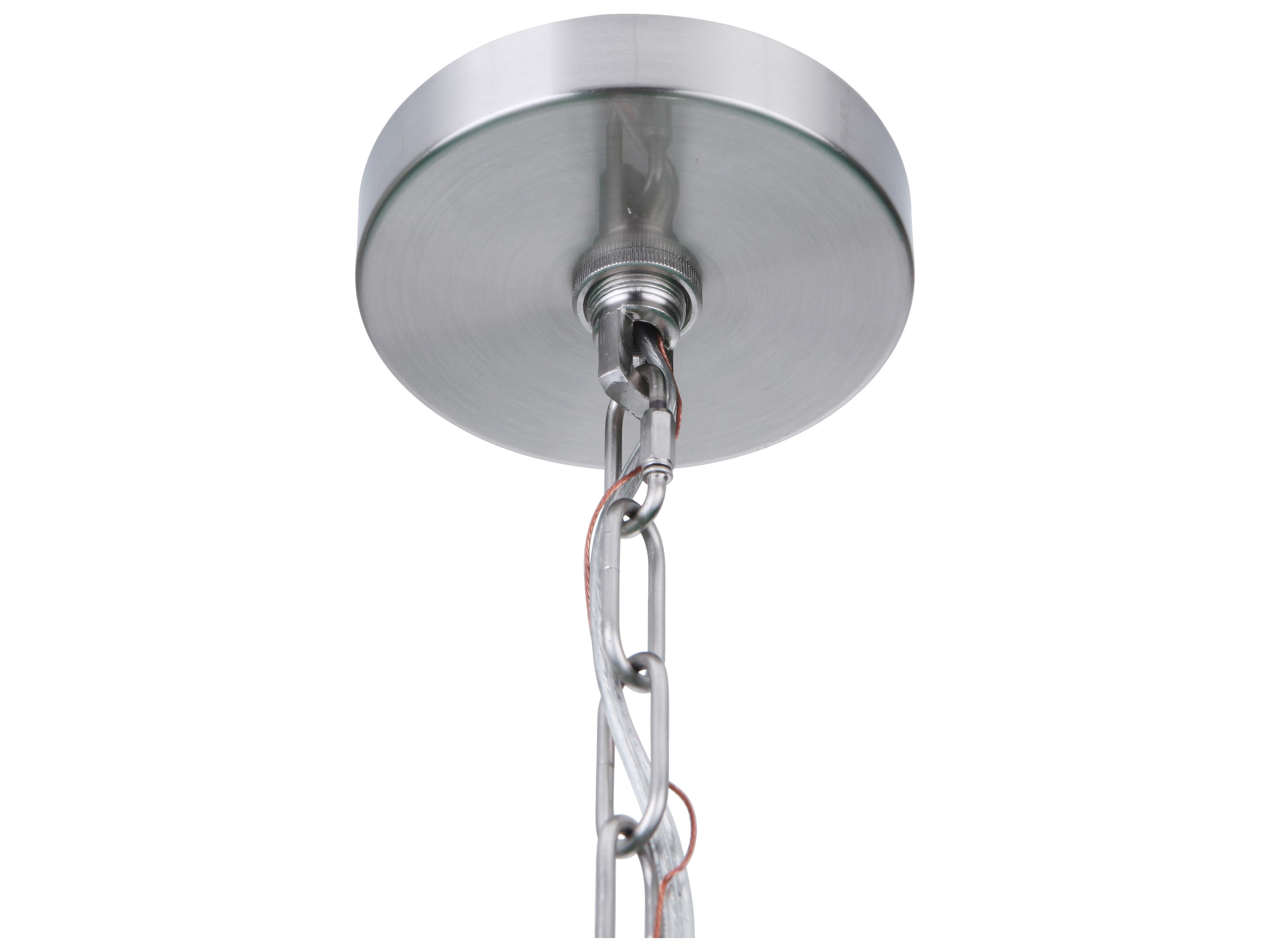 Craftmade Larrson 6-Light Brushed Polished Nickel Candelabra Chandelier