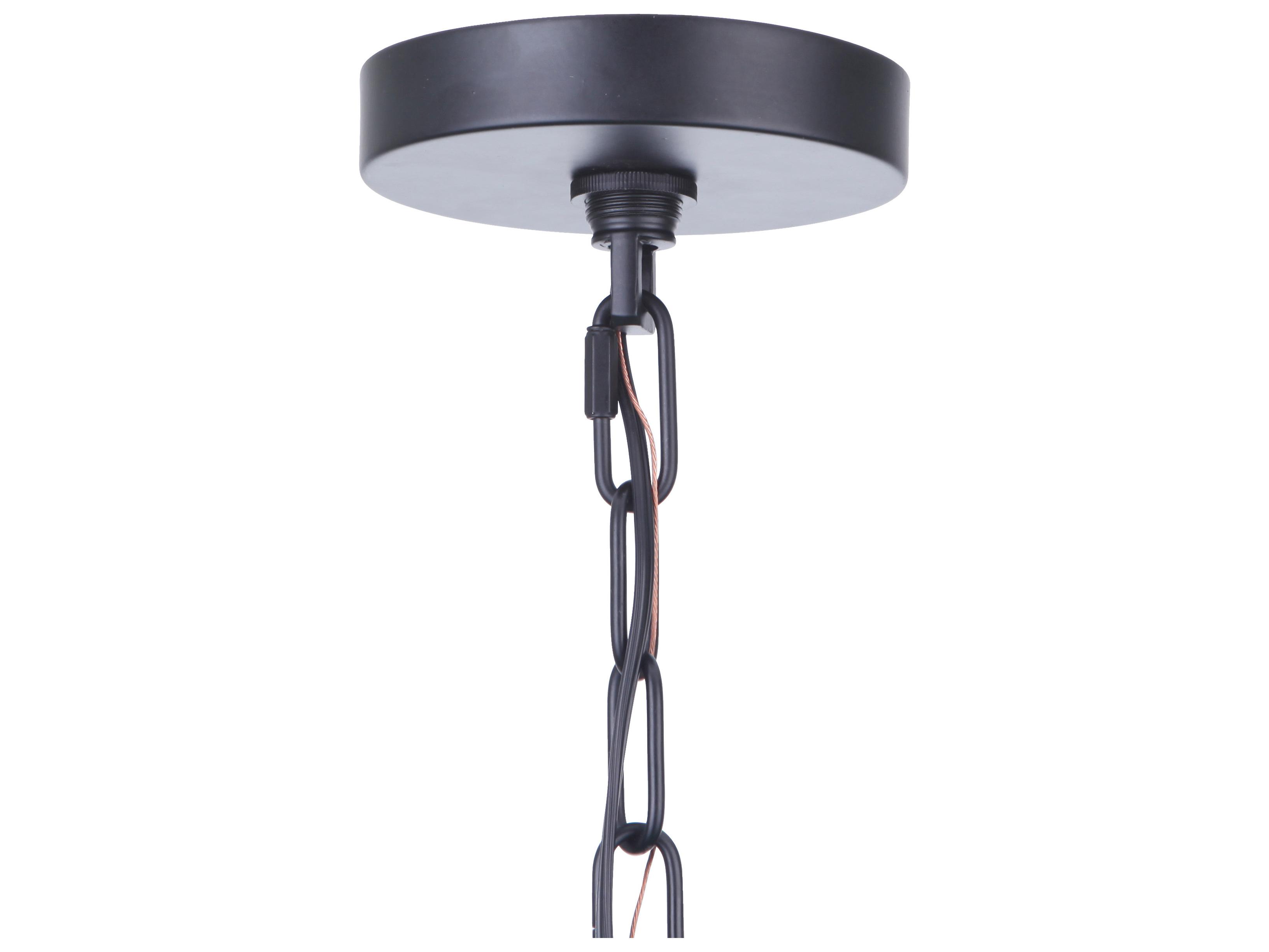 Craftmade Larrson 6-Light Flat Black Candelabra Chandelier