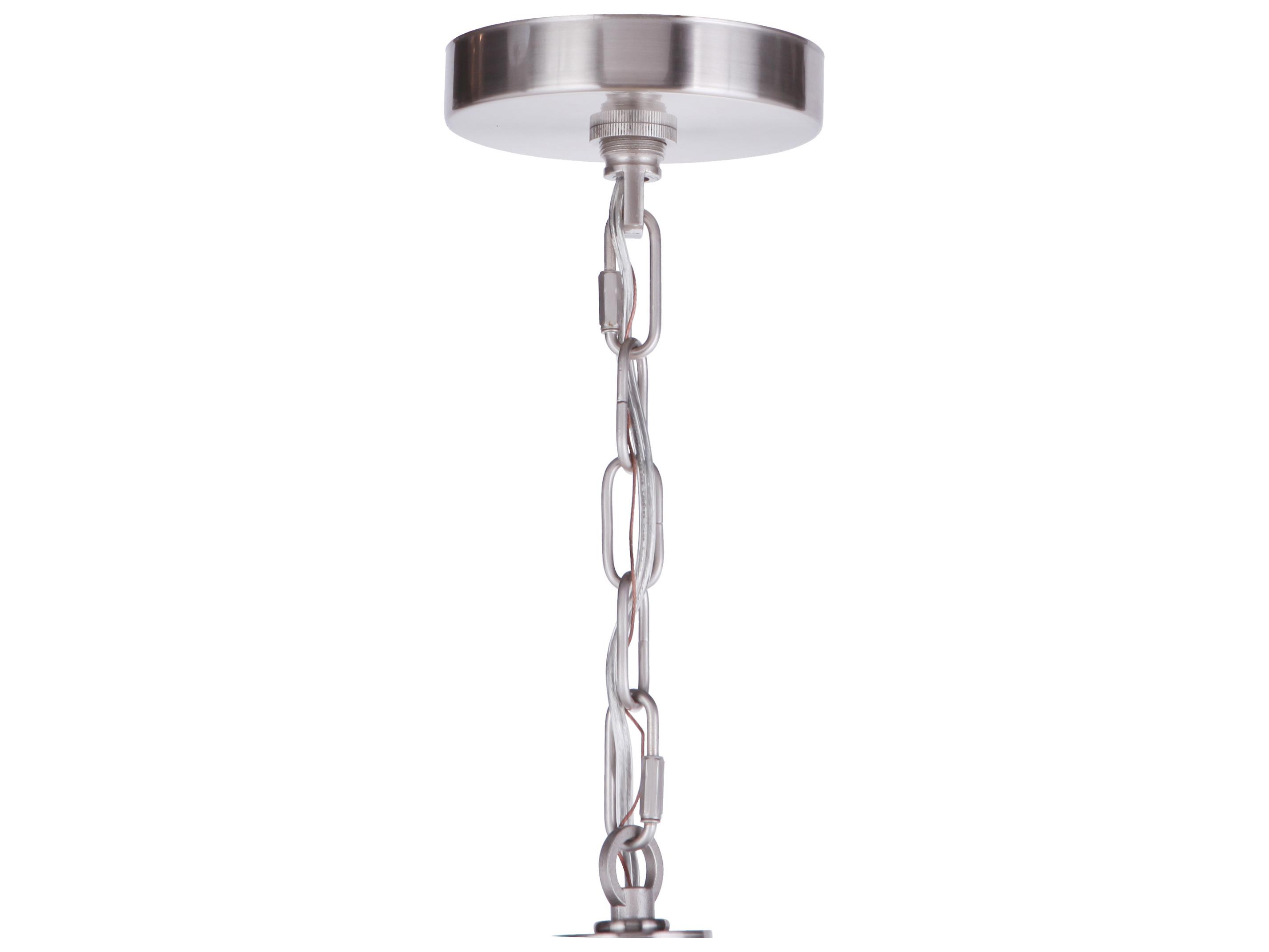 Craftmade Larrson 8-Light Brushed Polished Nickel Candelabra Chandelier