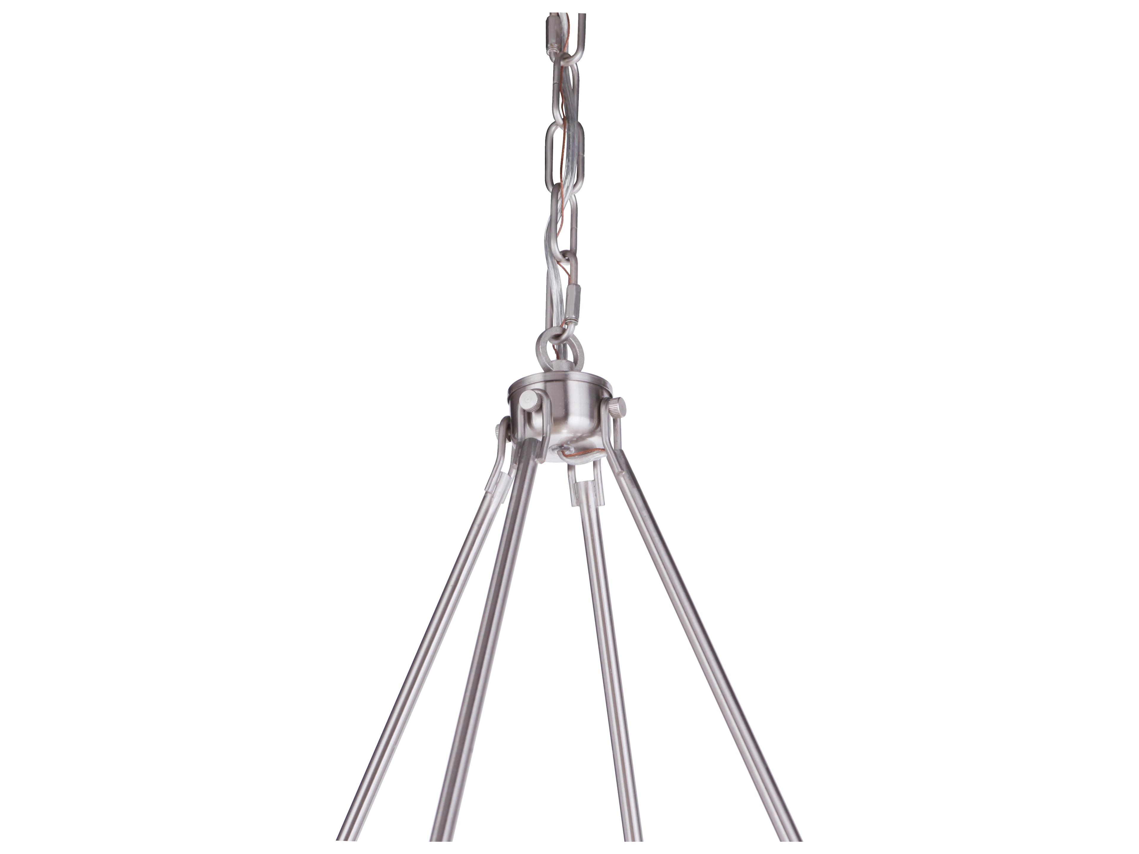Craftmade Larrson 8-Light Brushed Polished Nickel Candelabra Chandelier
