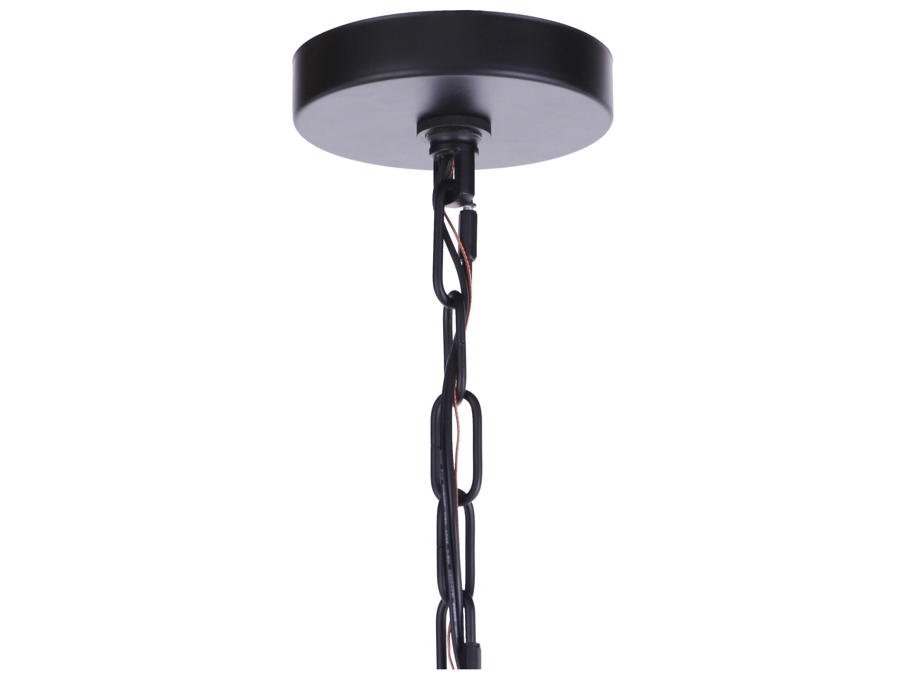 Craftmade Larrson 8-Light Flat Black Candelabra Chandelier
