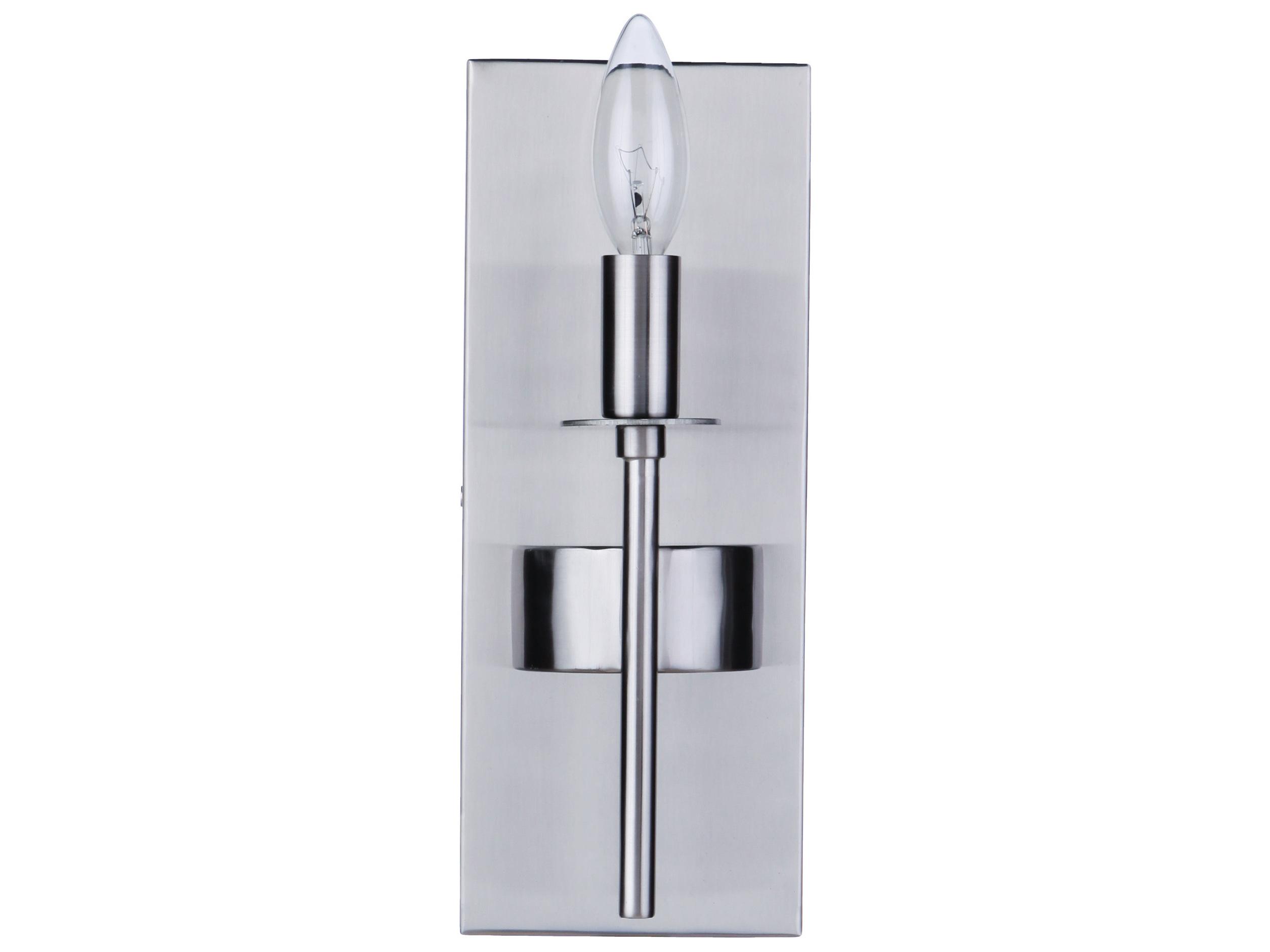 Craftmade Larrson 1-Light Brushed Polished Nickel Wall Sconce