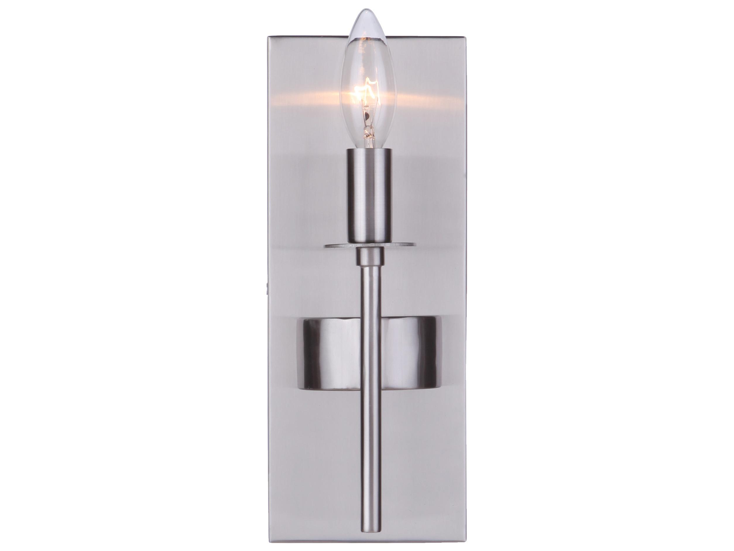 Craftmade Larrson 1-Light Brushed Polished Nickel Wall Sconce