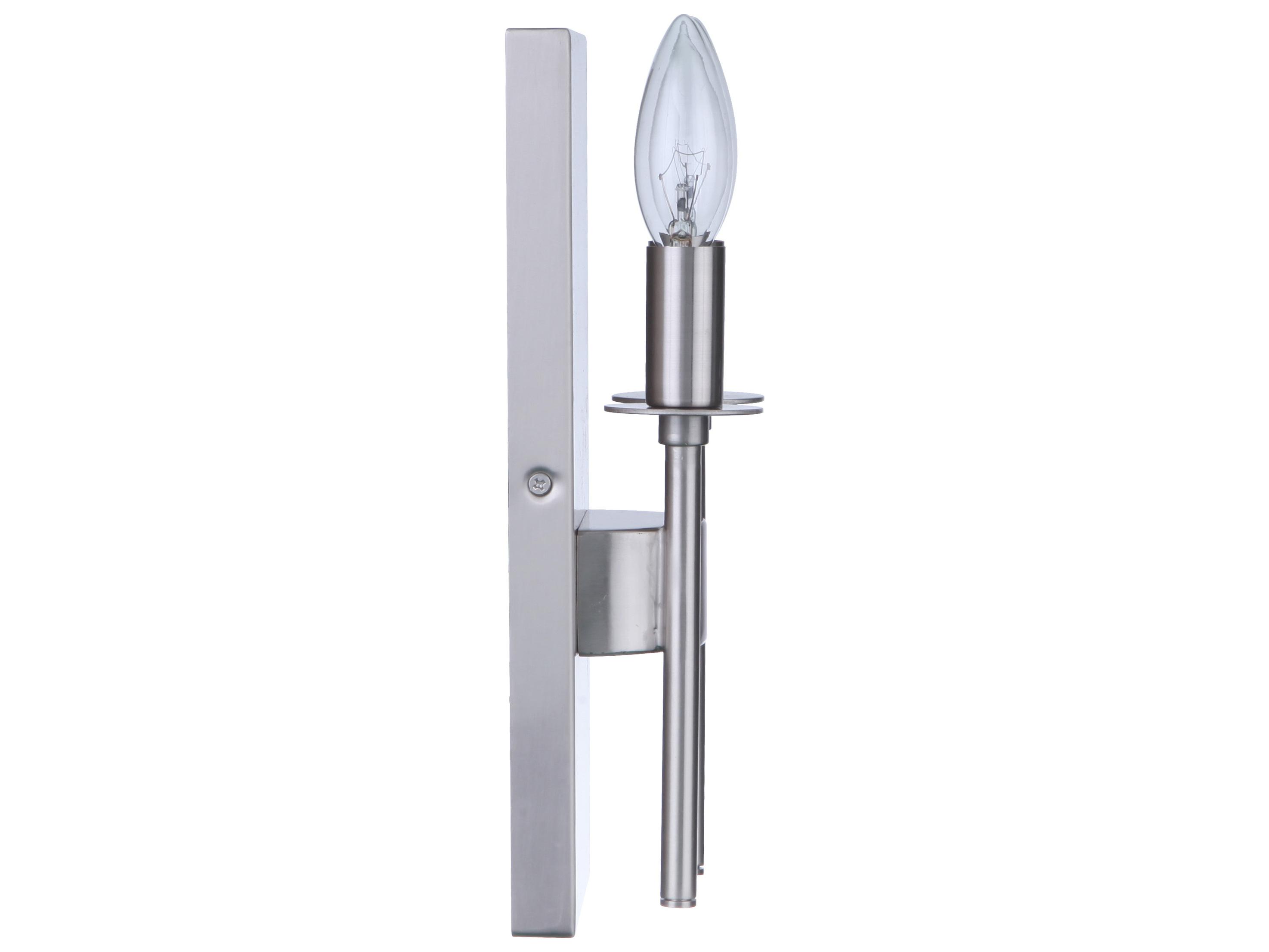 Craftmade Larrson 2-Light Brushed Polished Nickel Wall Sconce