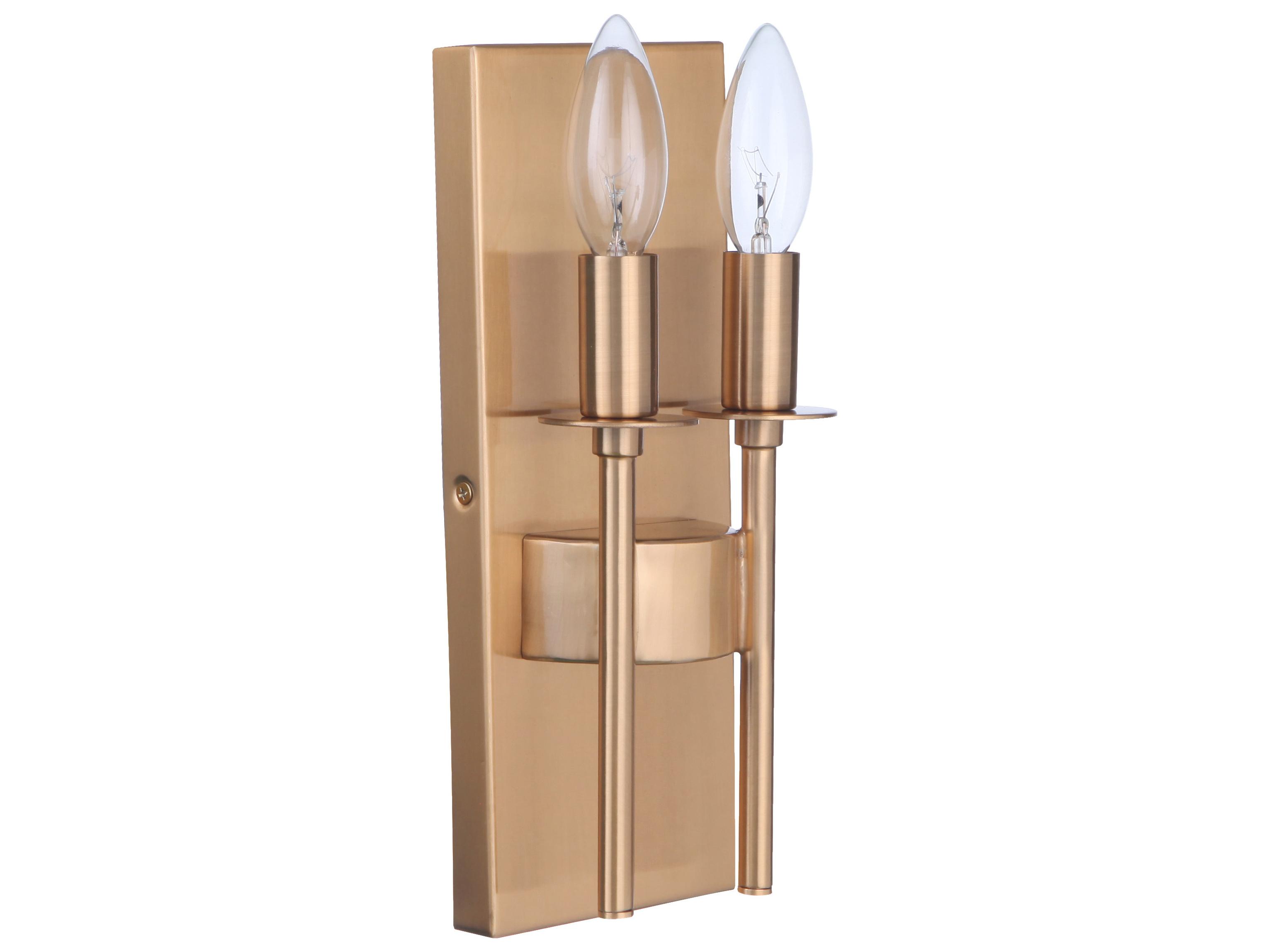 Craftmade Larrson 2-Light Satin Brass Wall Sconce