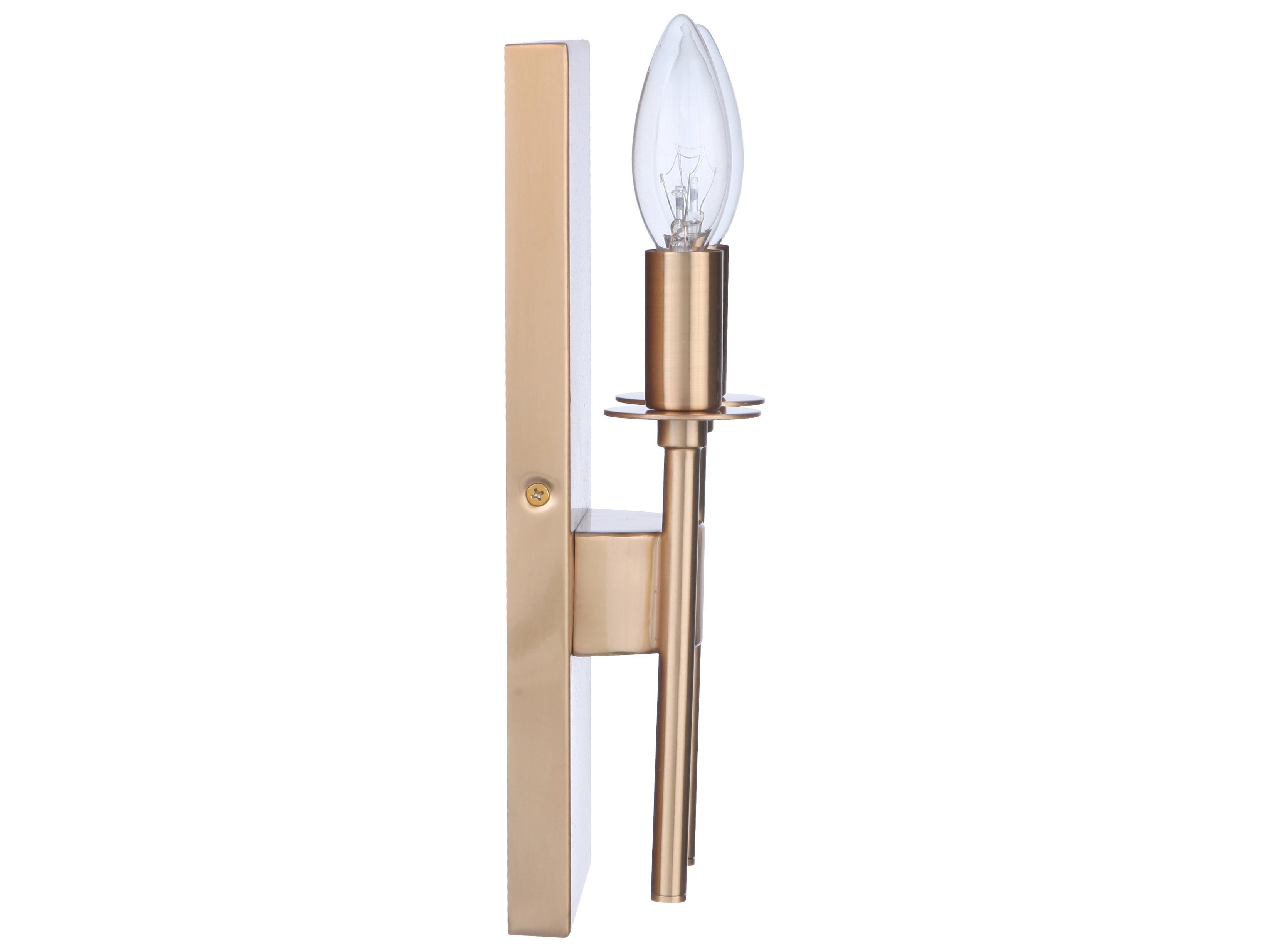 Craftmade Larrson 2-Light Satin Brass Wall Sconce
