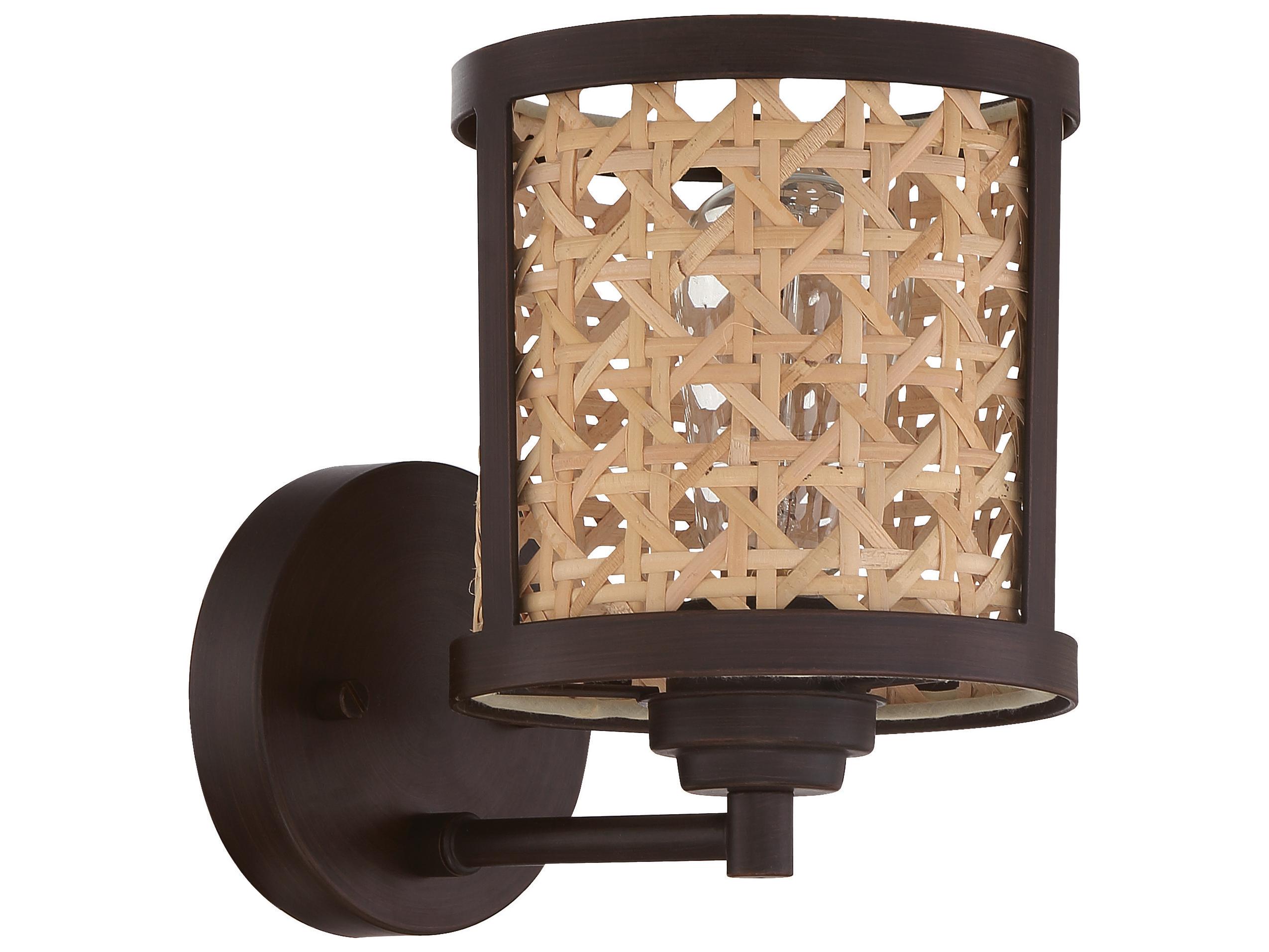 Craftmade Malaya 1-Light Aged Bronze Brushed Wall Sconce