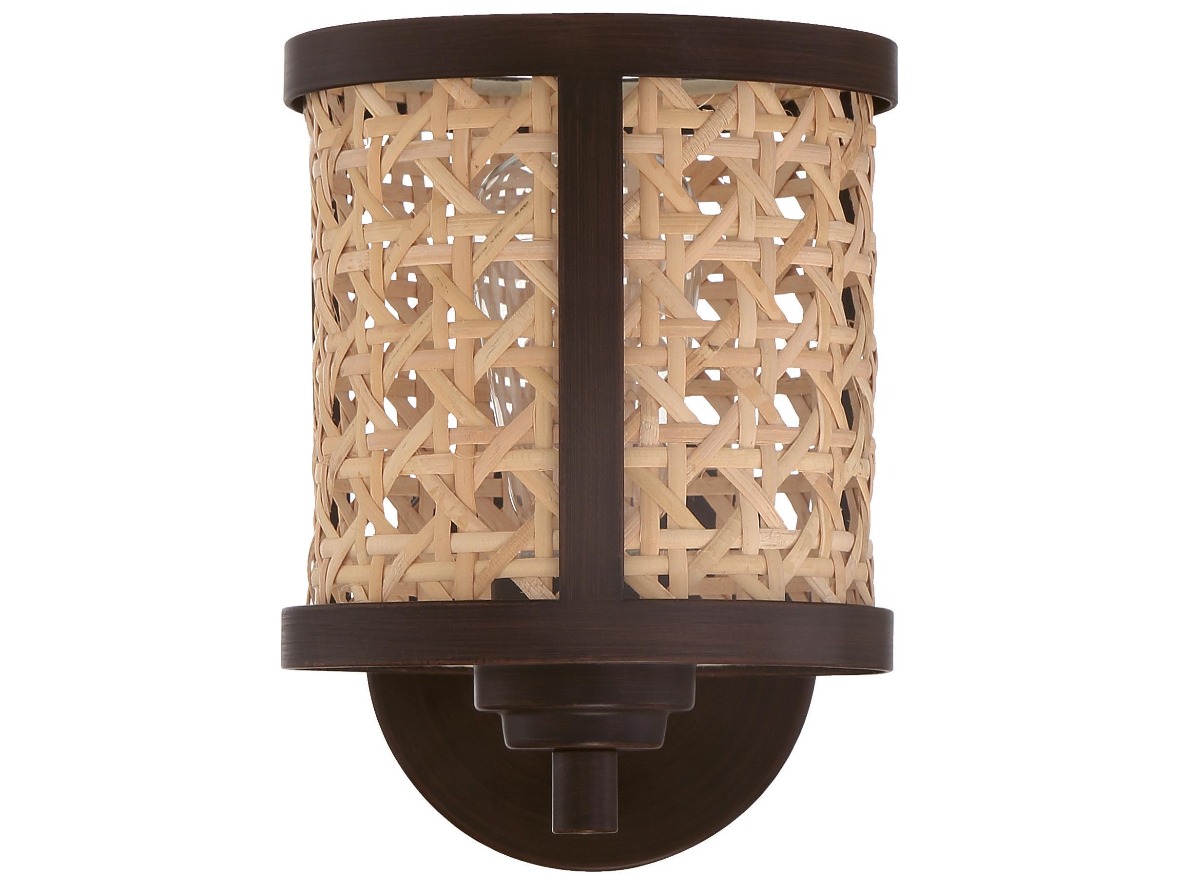 Craftmade Malaya 1-Light Aged Bronze Brushed Wall Sconce