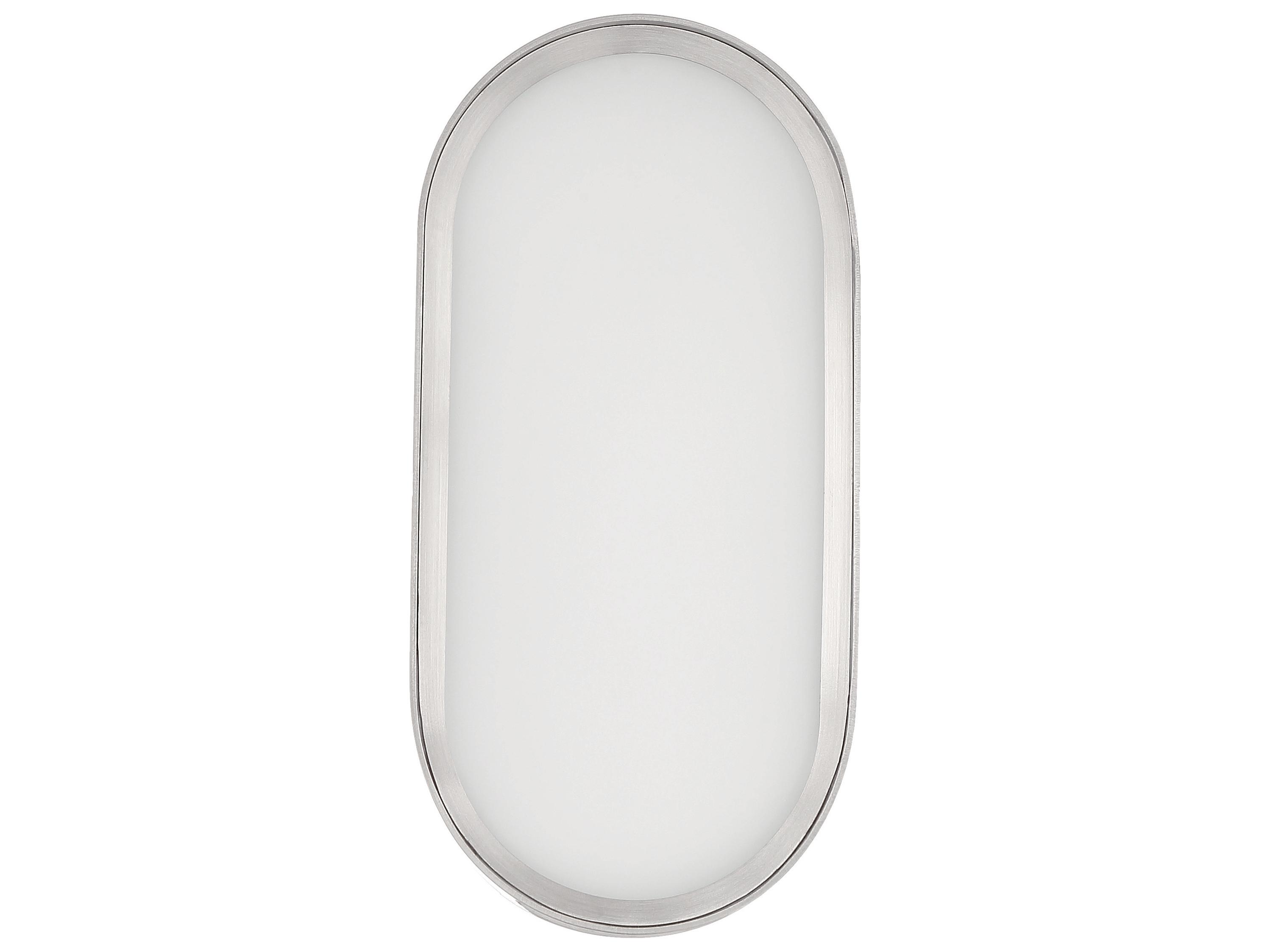 Craftmade Melody 1-Light Brushed Polished Nickel Glass LED Wall Sconce