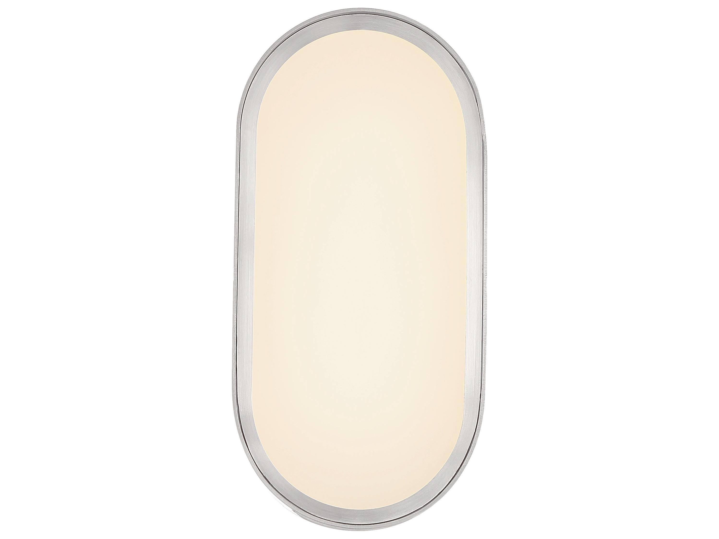 Craftmade Melody 1-Light Brushed Polished Nickel Glass LED Wall Sconce