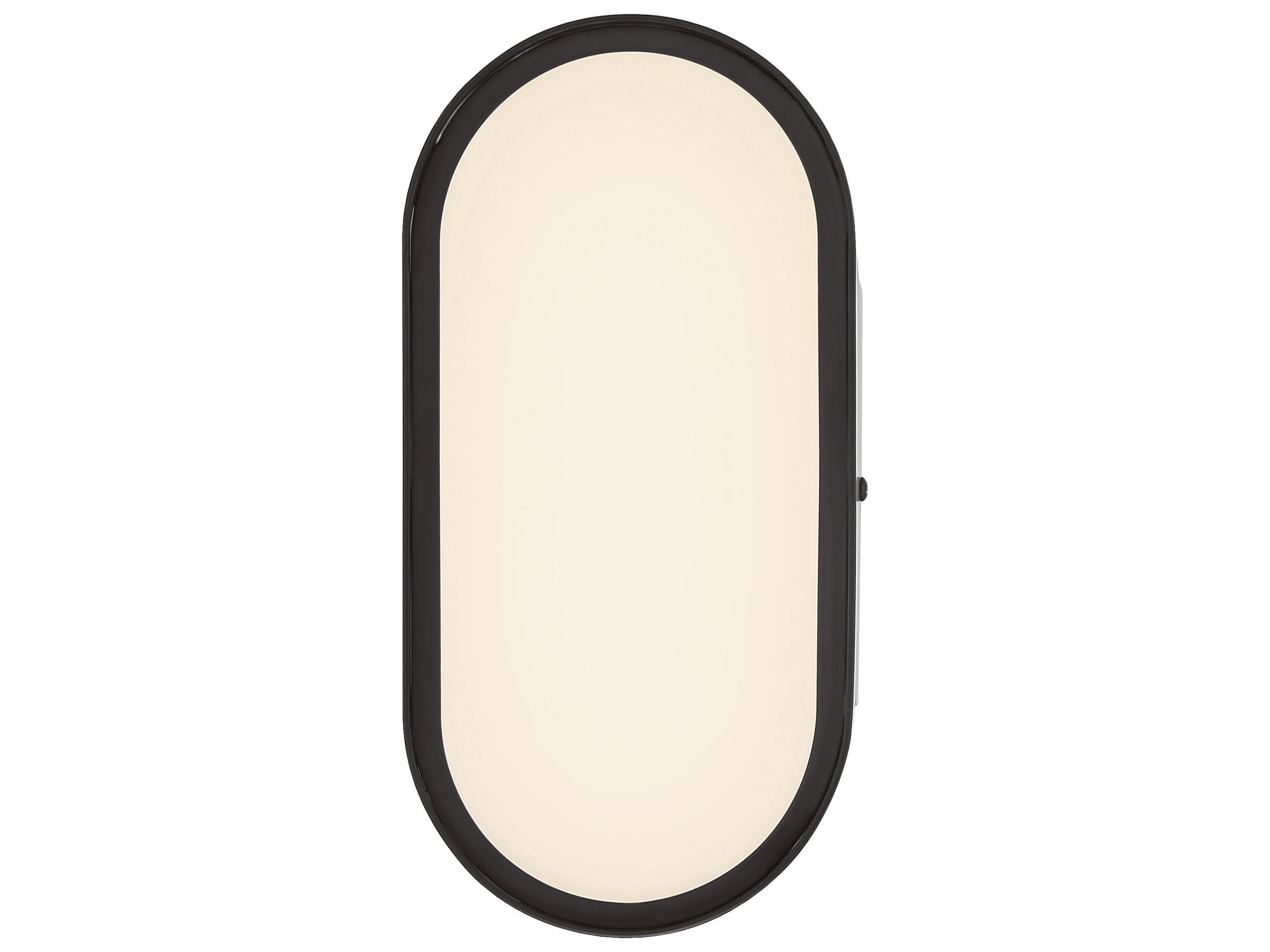 Craftmade Melody 1-Light Flat Black Glass LED Wall Sconce