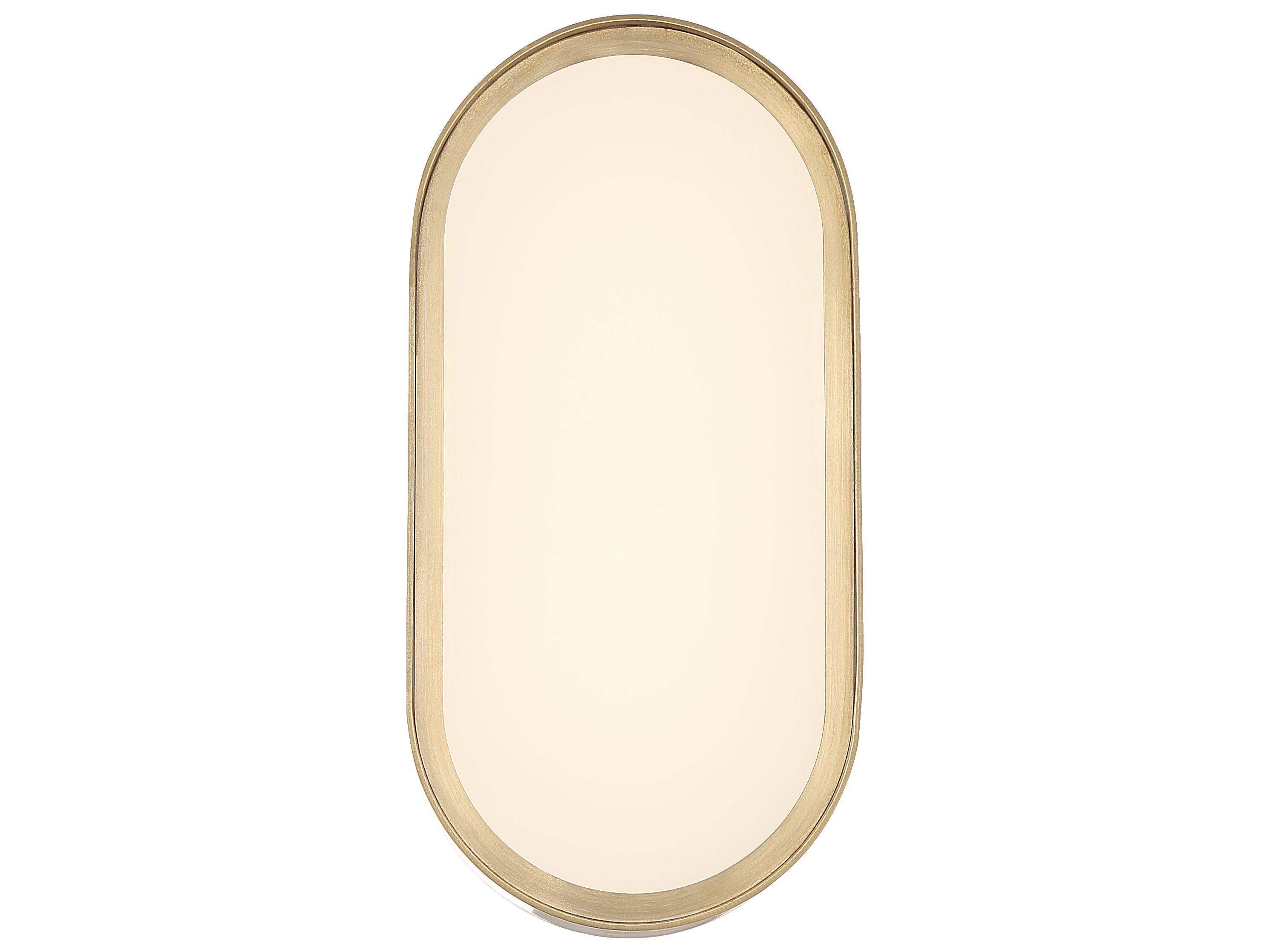 Craftmade Melody 1-Light Satin Brass Glass LED Wall Sconce