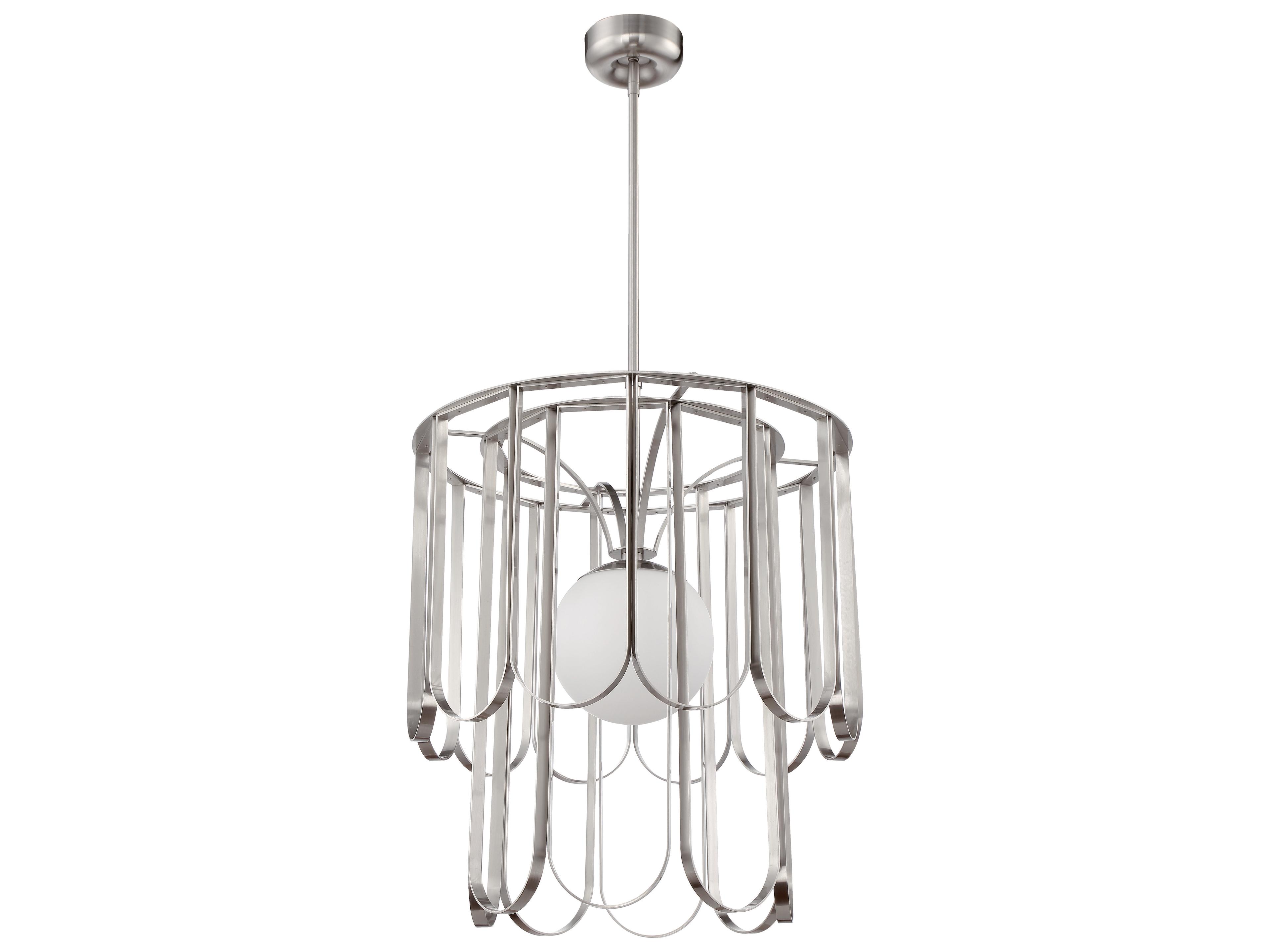 Craftmade Melody 1-Light Brushed Polished Nickel Glass Globe Pendant