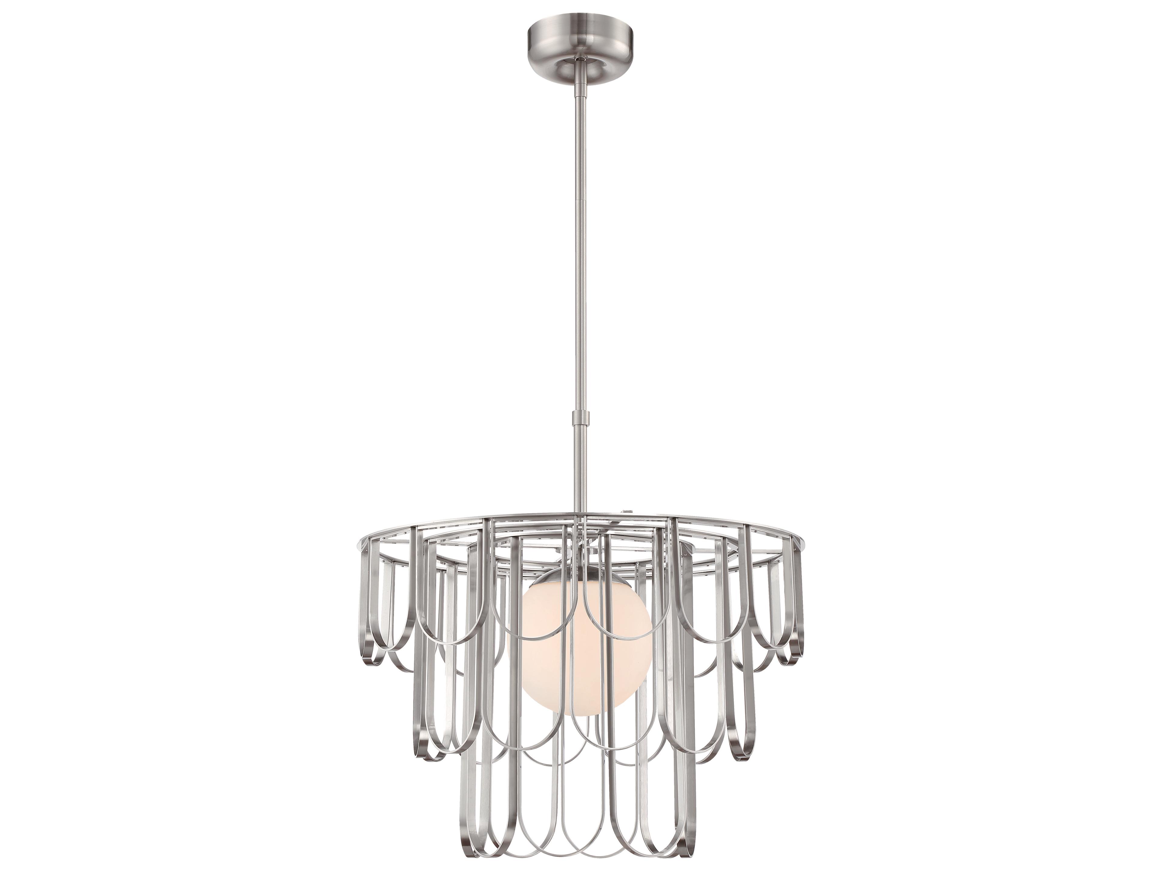 Craftmade Melody 1-Light Brushed Polished Nickel Globe Pendant