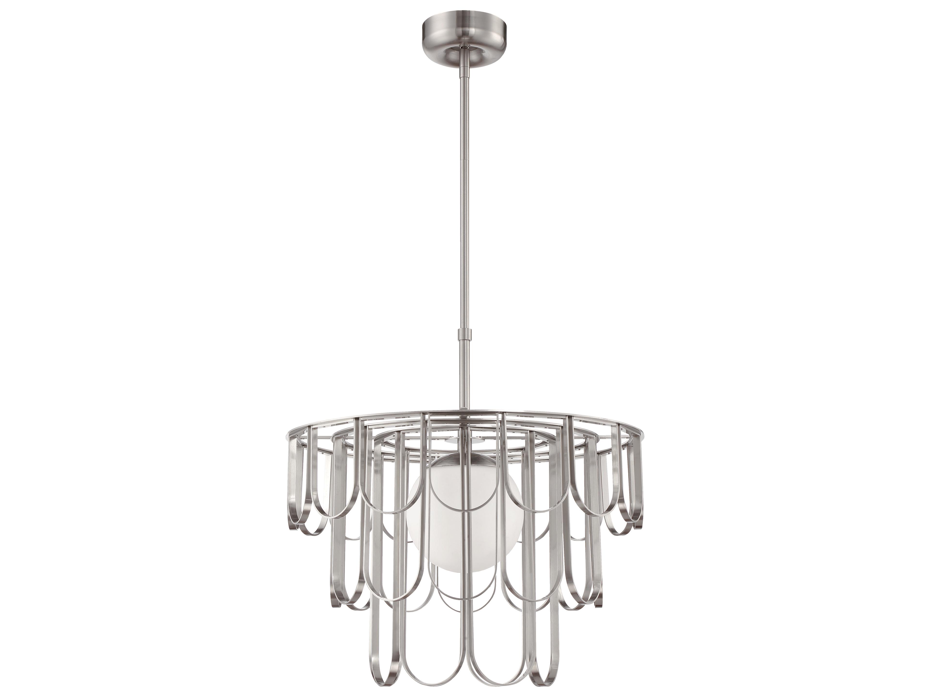 Craftmade Melody 1-Light Brushed Polished Nickel Globe Pendant