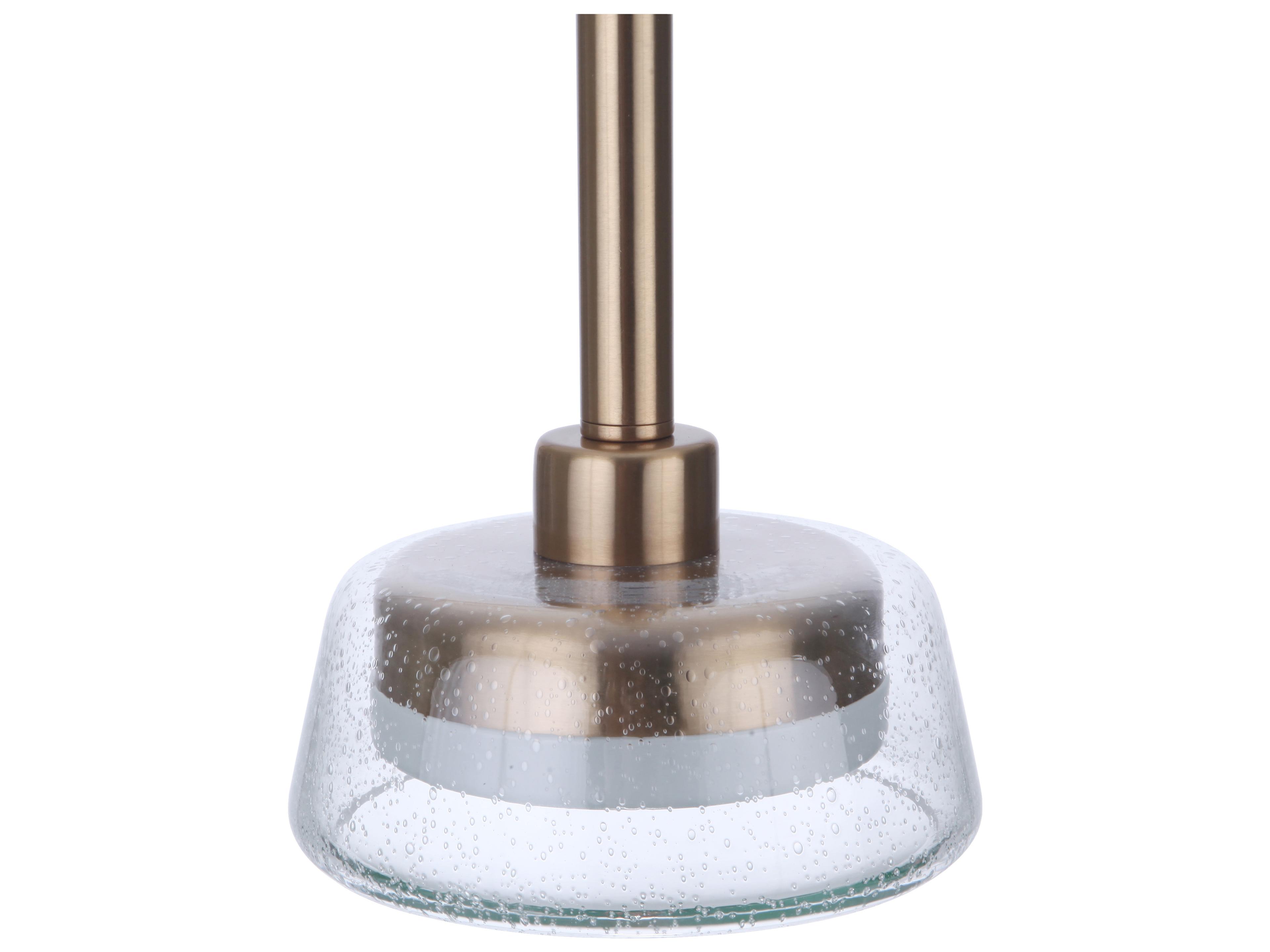 Craftmade Centric Satin Brass Glass LED Dome Mini Pendant