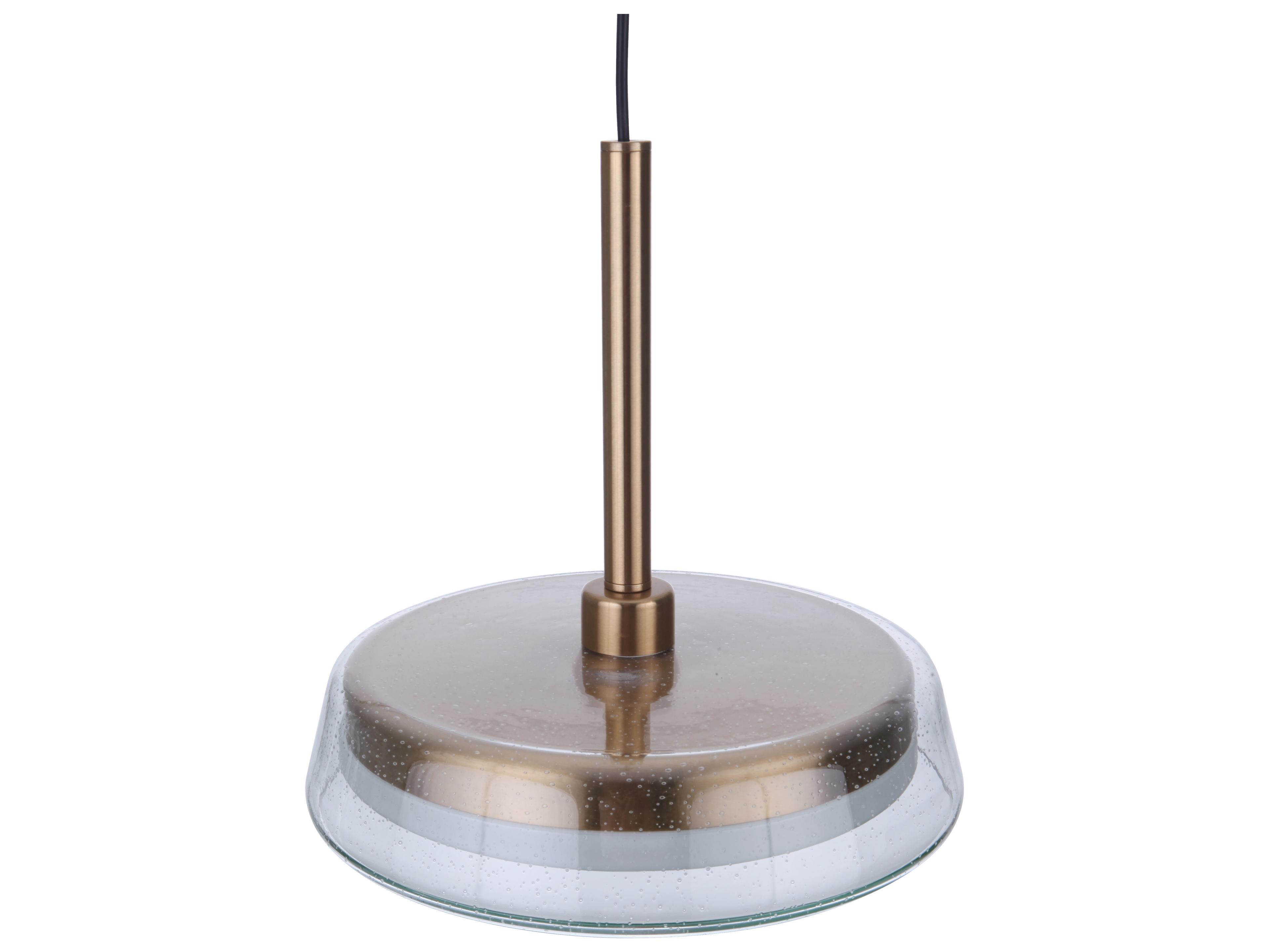 Craftmade Centric Satin Brass Glass LED Dome Pendant