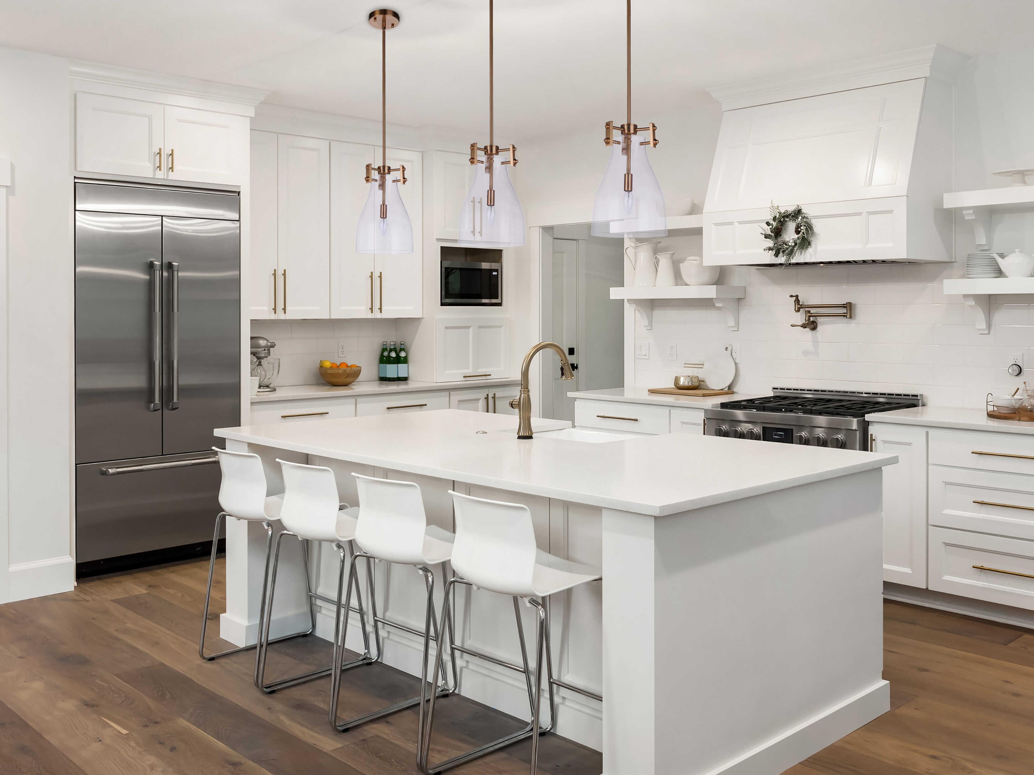 Craftmade Chardonnay 1-Light Brushed Polished Nickel Glass Bell Mini Pendant