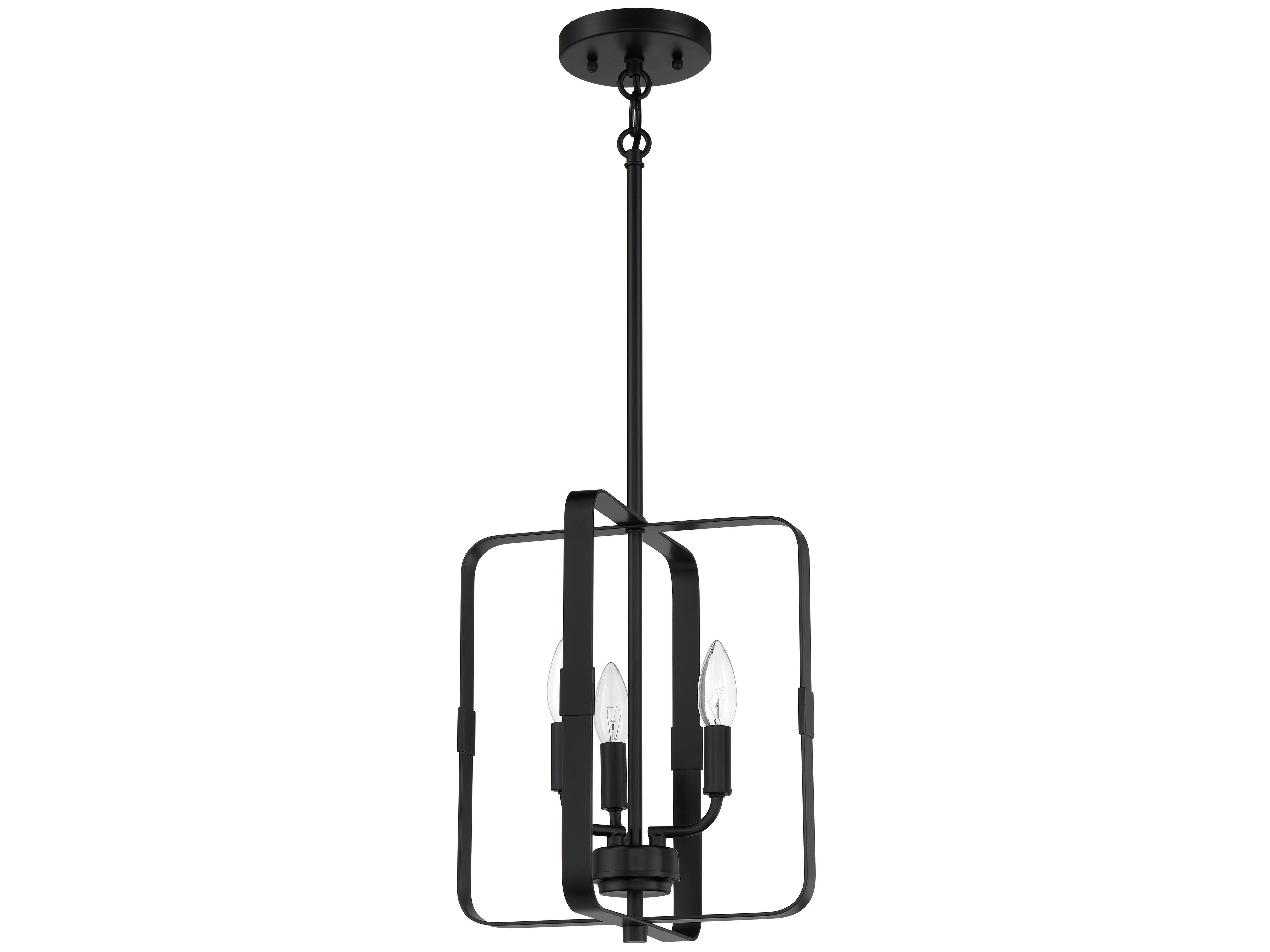 Craftmade Stowe 3-Light Flat Black Chandelier