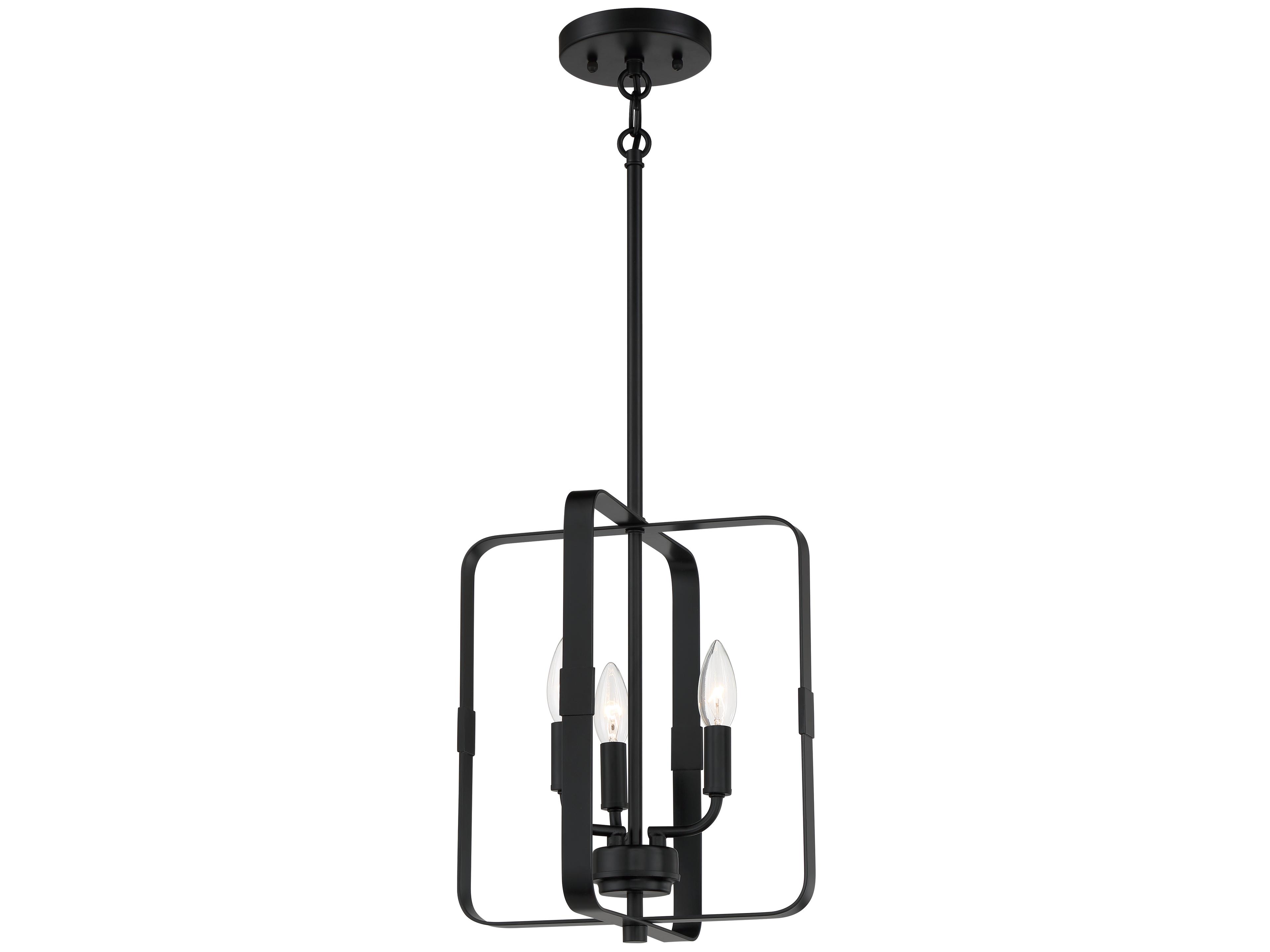 Craftmade Stowe 3-Light Flat Black Chandelier