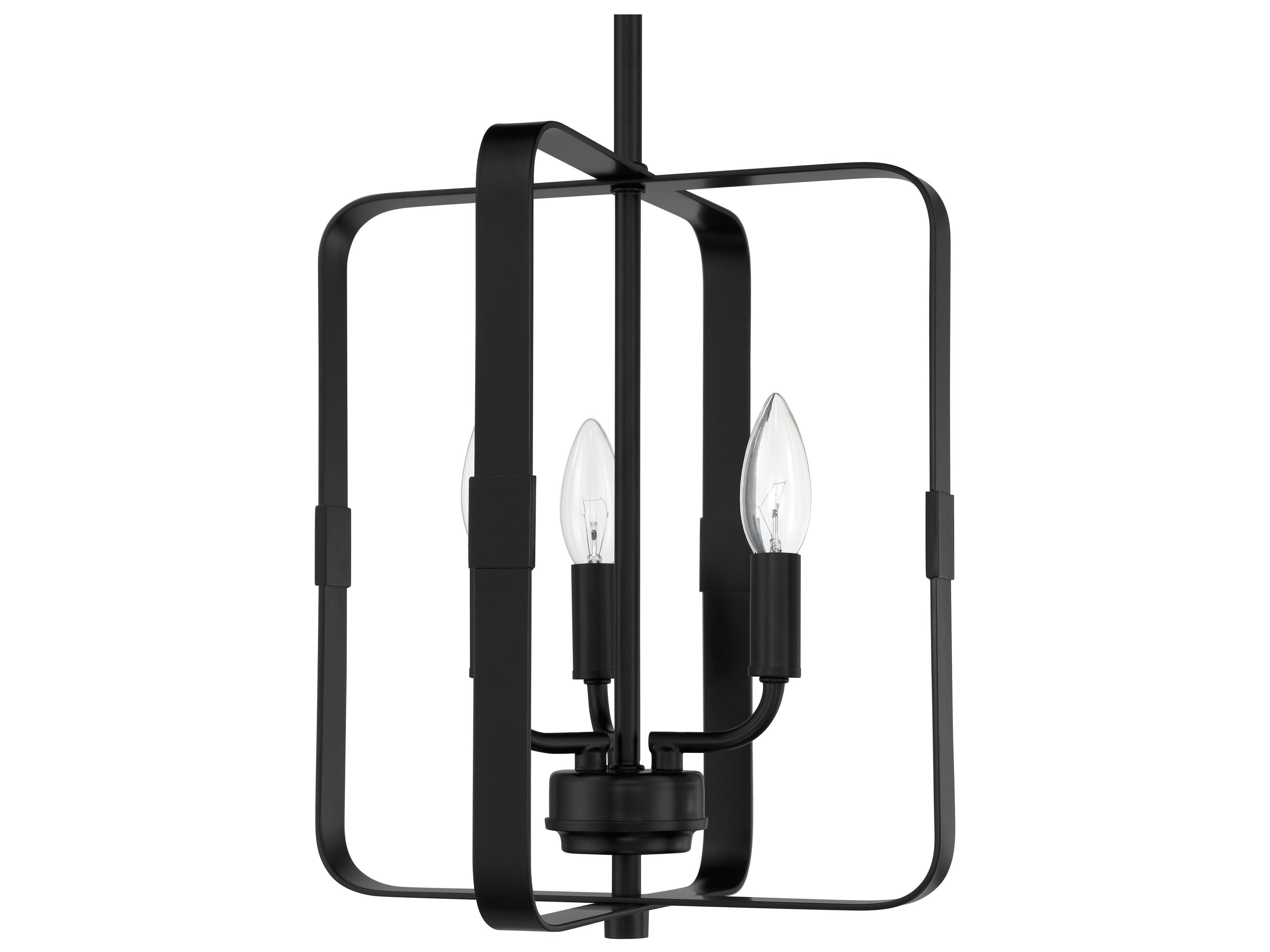 Craftmade Stowe 3-Light Flat Black Chandelier