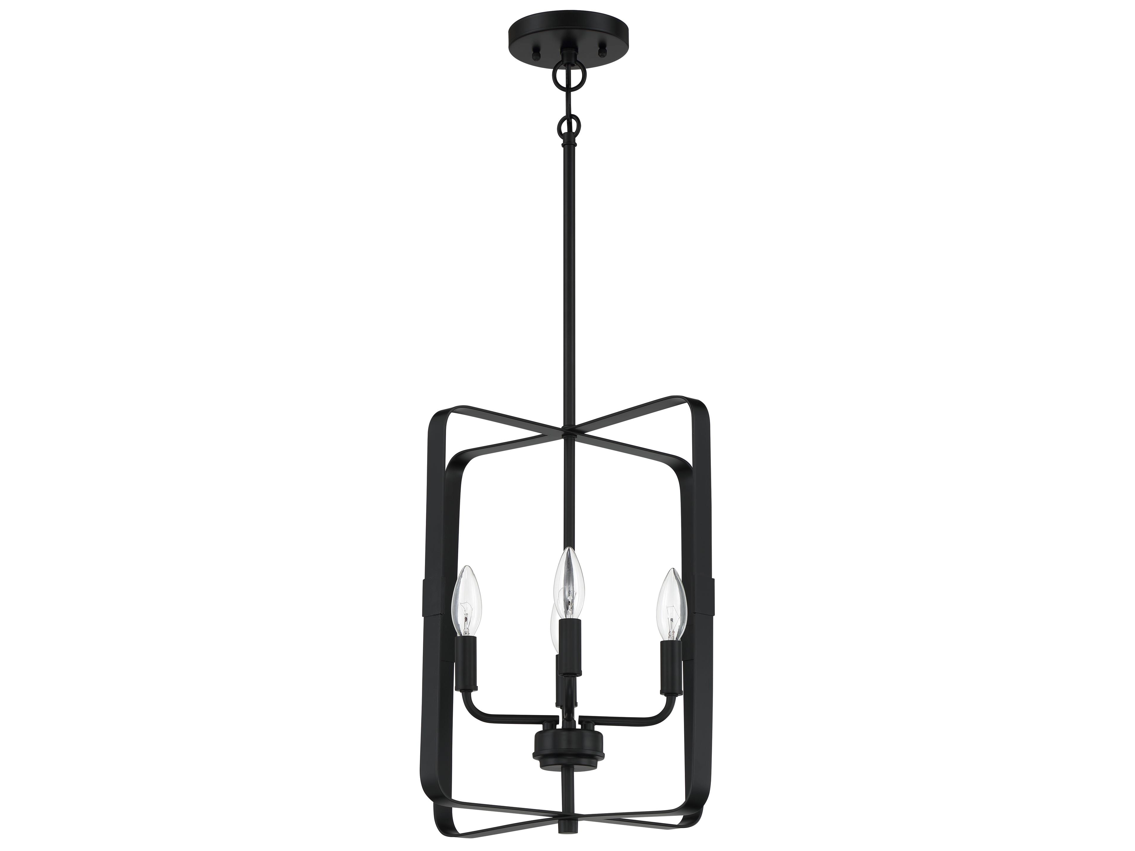 Craftmade Stowe 4-Light Flat Black Chandelier