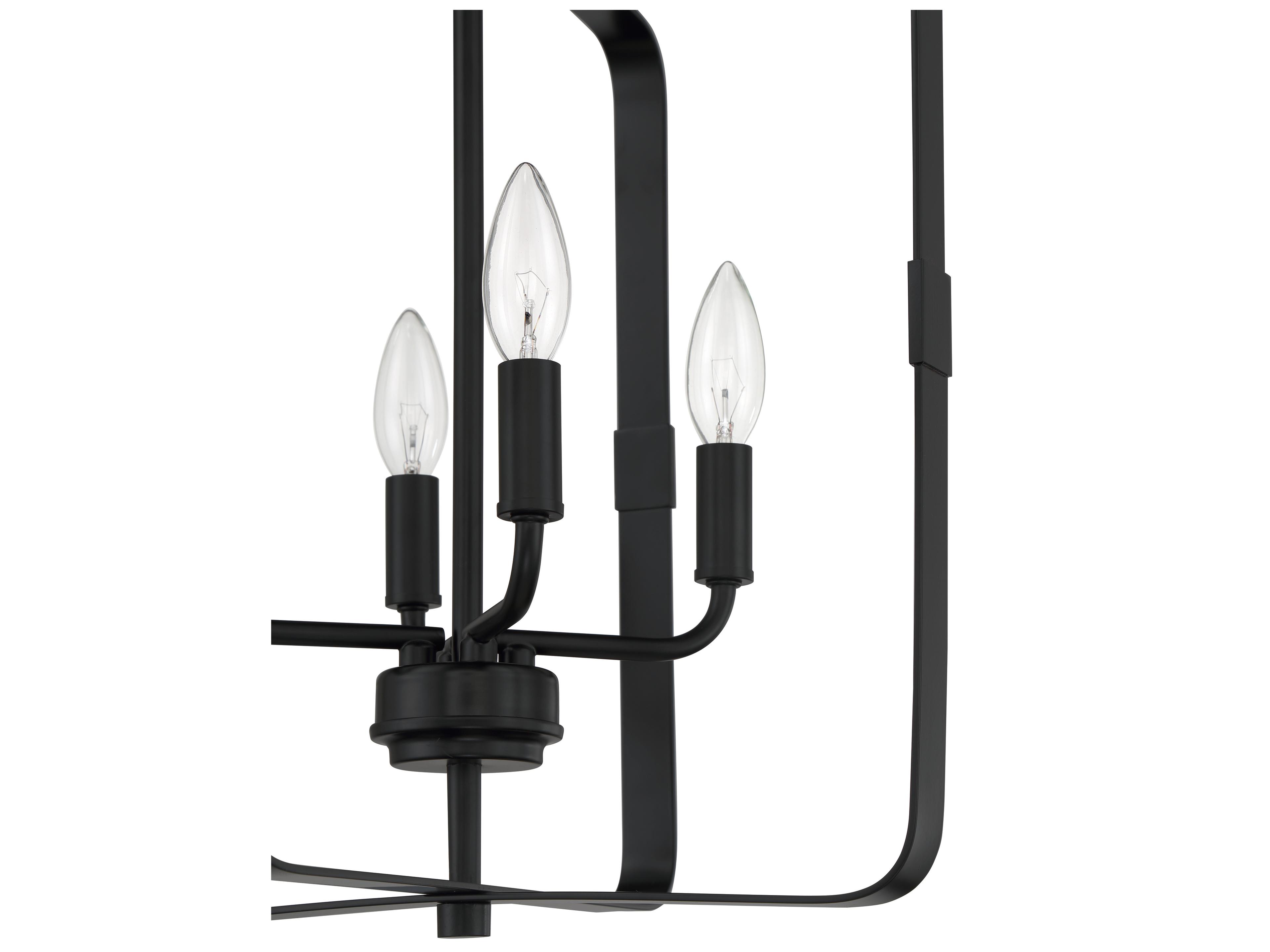 Craftmade Stowe 4-Light Flat Black Chandelier