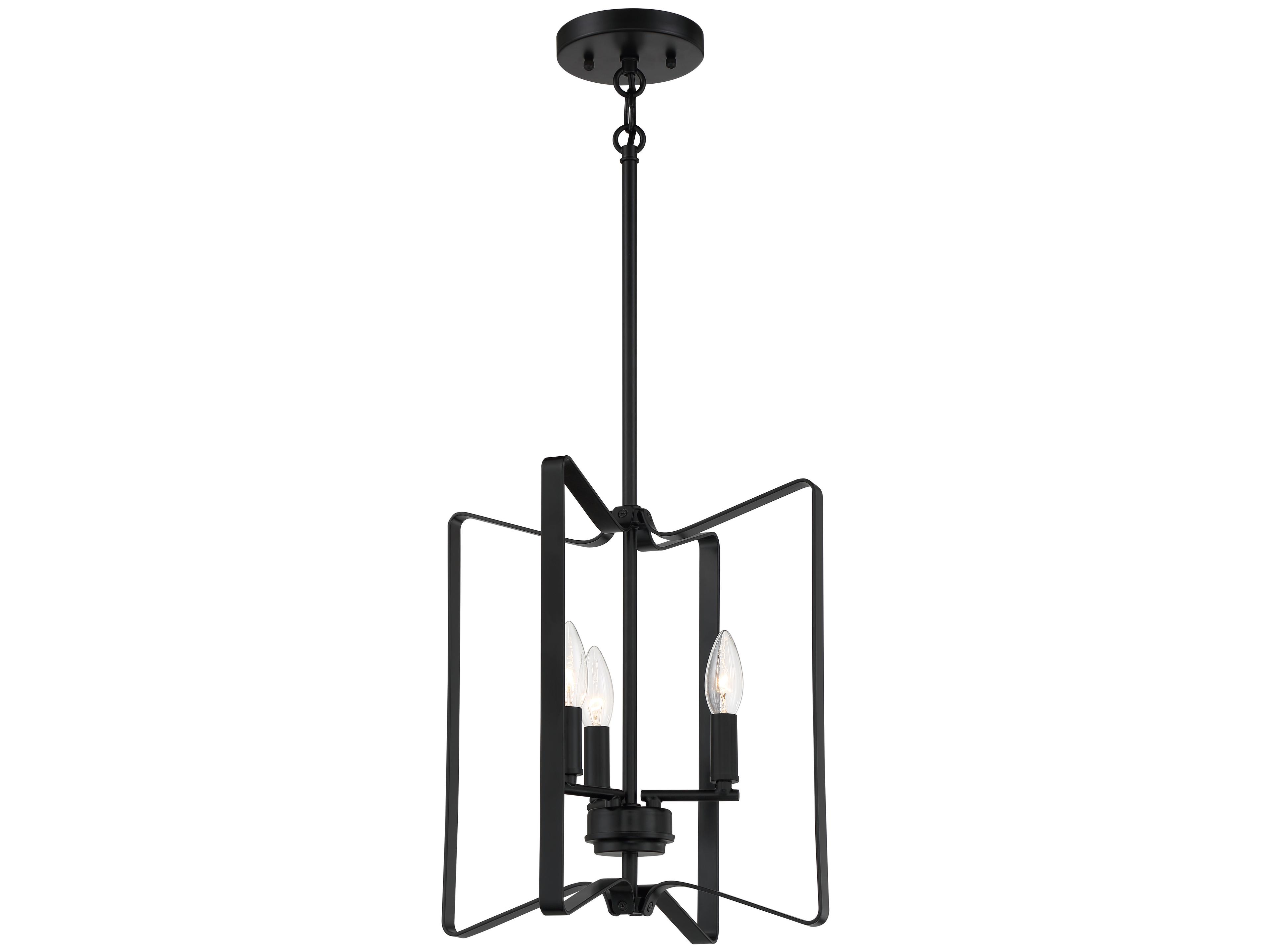 Craftmade Shayna 3-Light Flat Black Chandelier