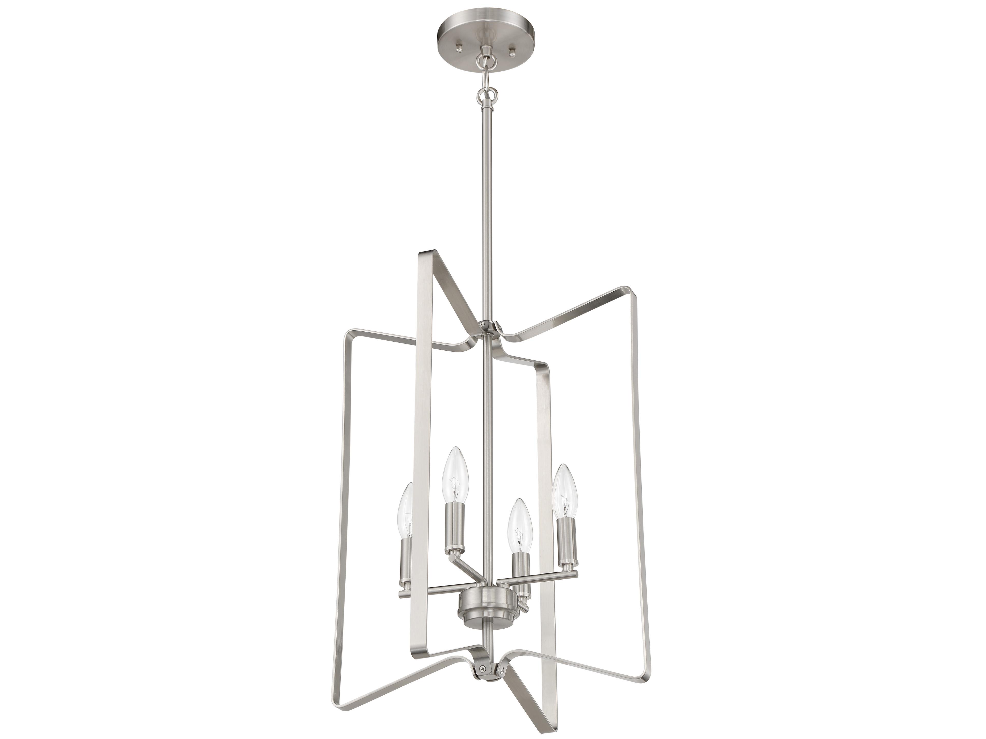 Craftmade Shayna 4-Light Brushed Polished Nickel Chandelier