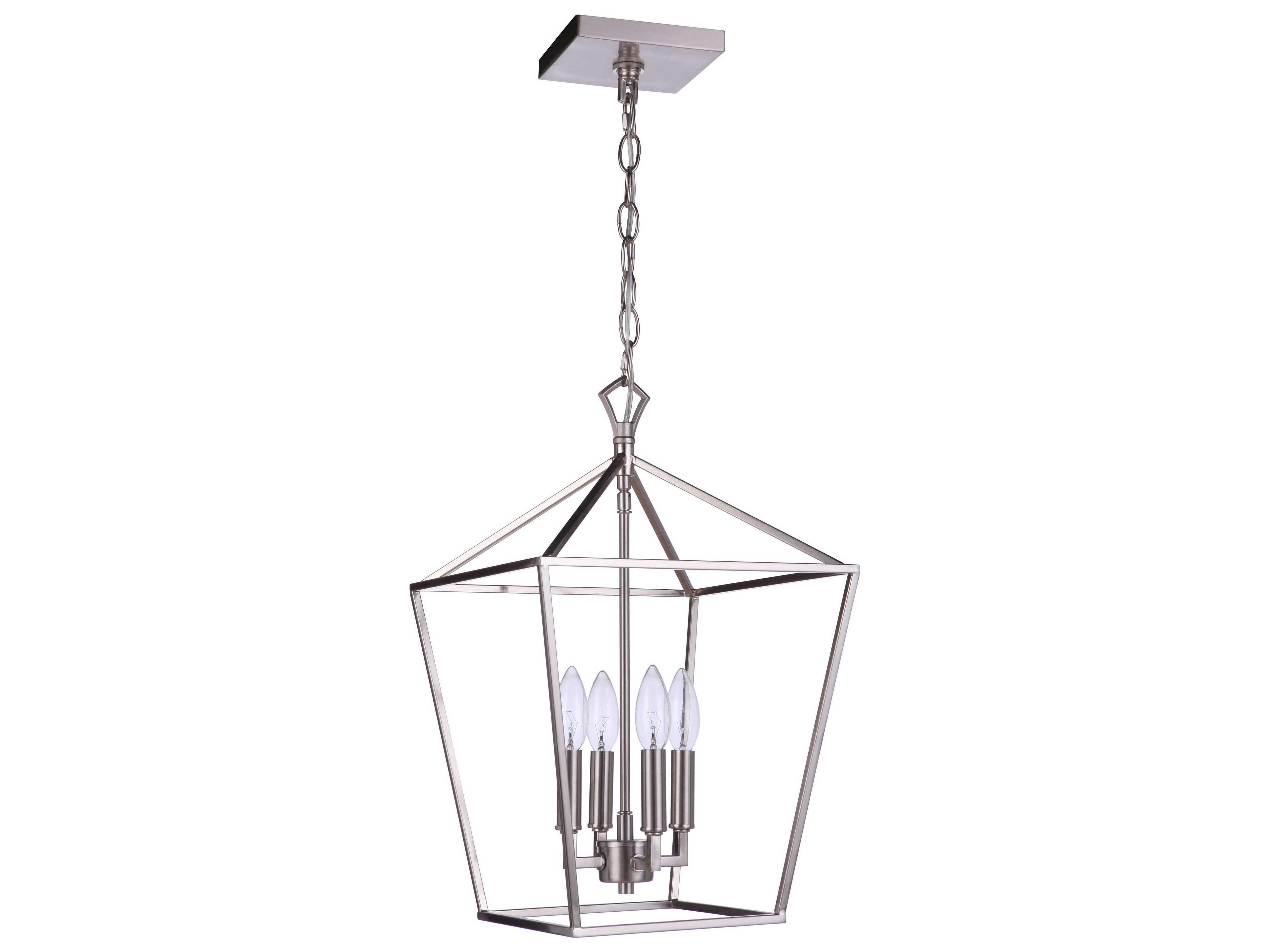 Craftmade Flynt Ii 4-Light Brushed Polished Nickel Chandelier