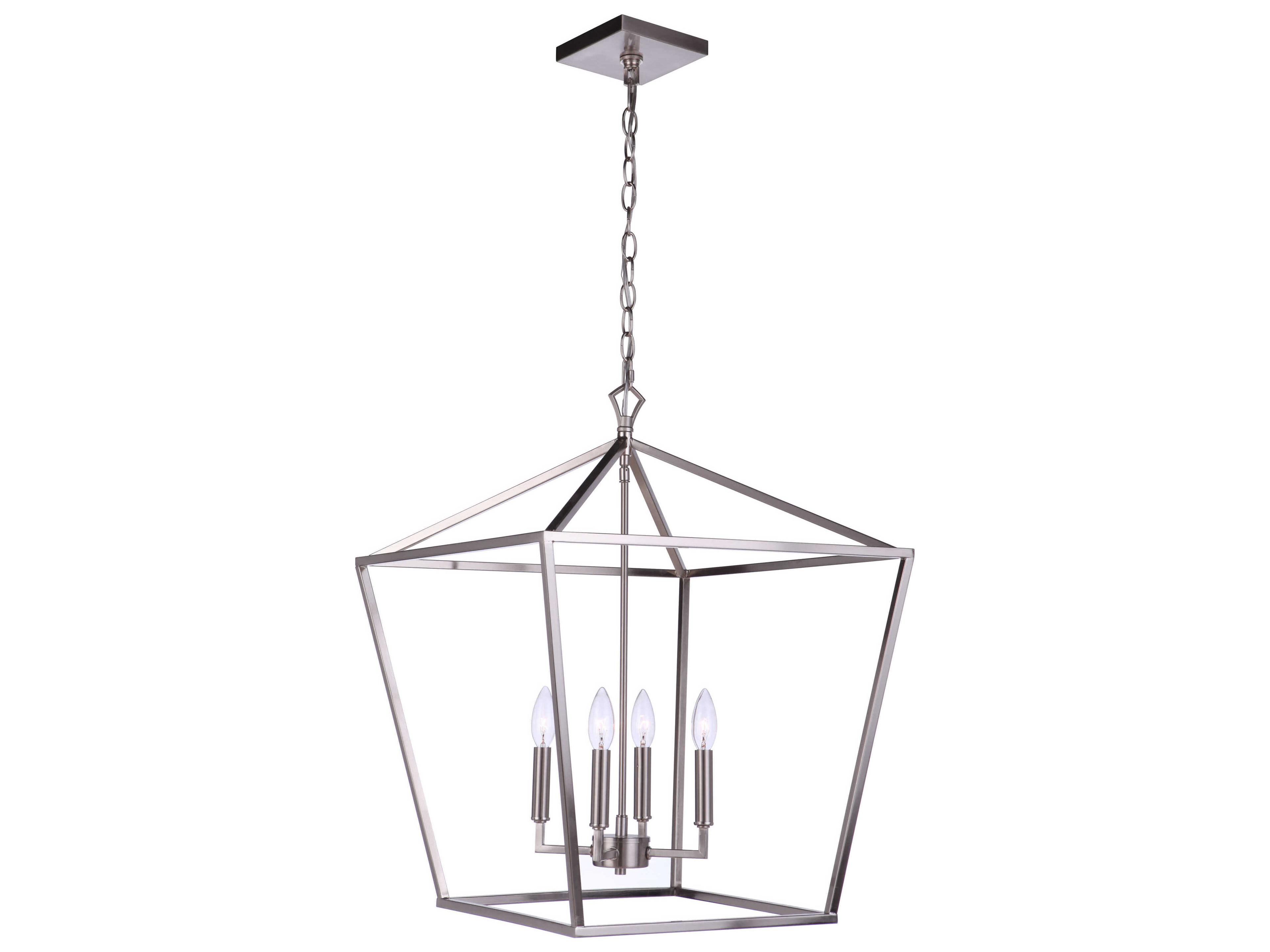 Craftmade Flynt Ii 4-Light Brushed Polished Nickel Chandelier