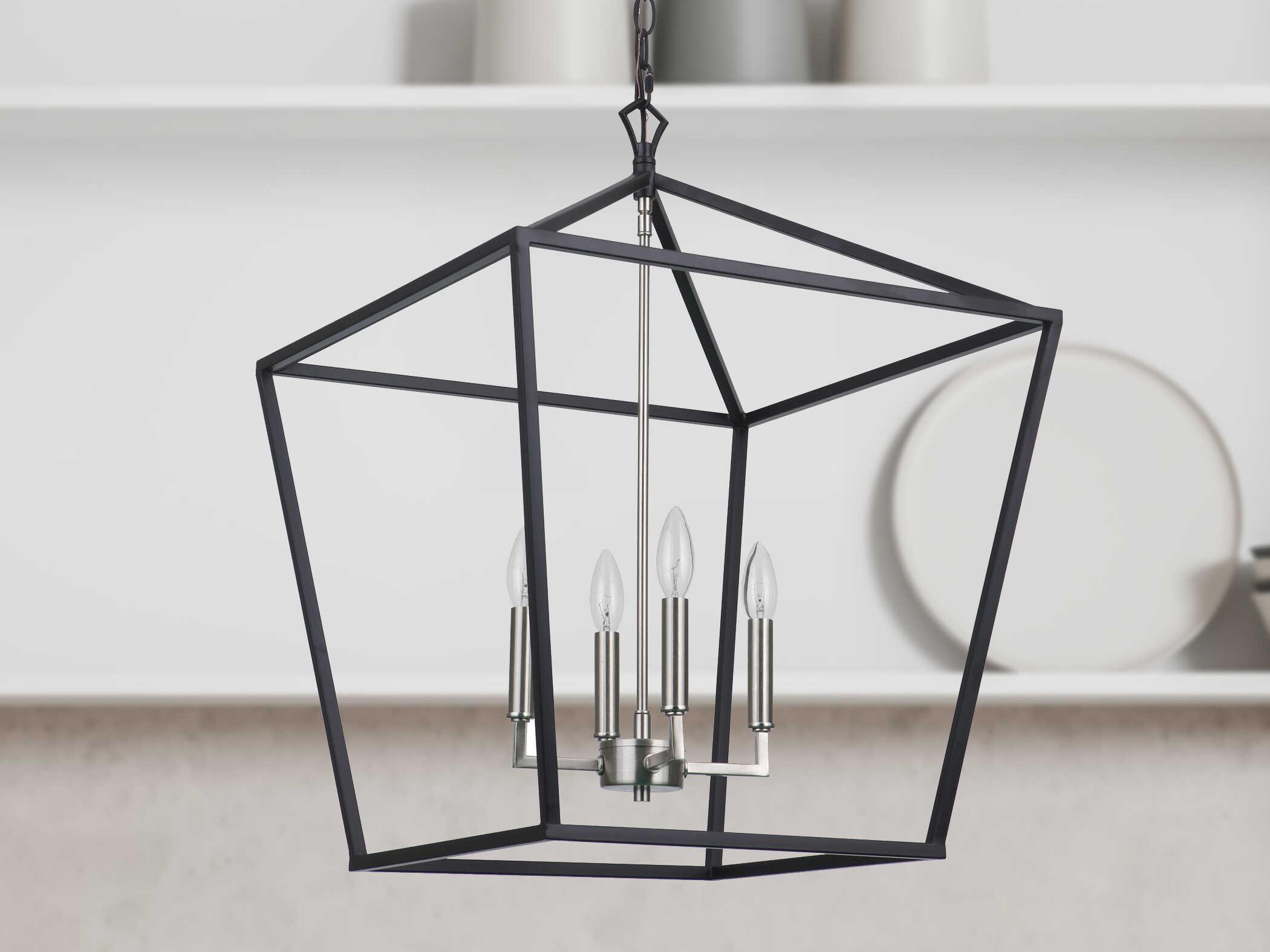 Craftmade Flynt Ii 4-Light Brushed Polished Nickel Chandelier