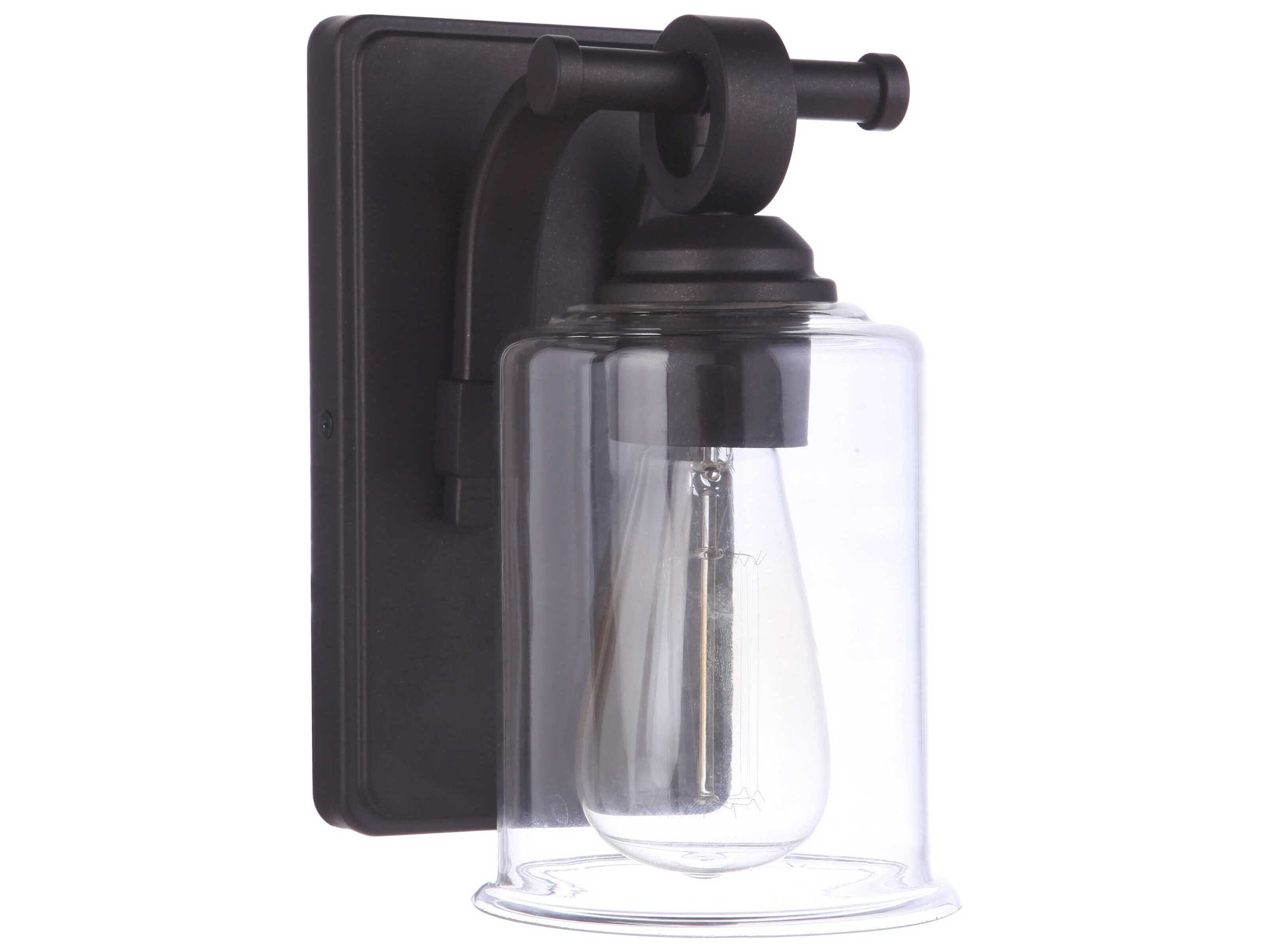 Craftmade Romero 1-Light Espresso Brown Glass Vanity Light