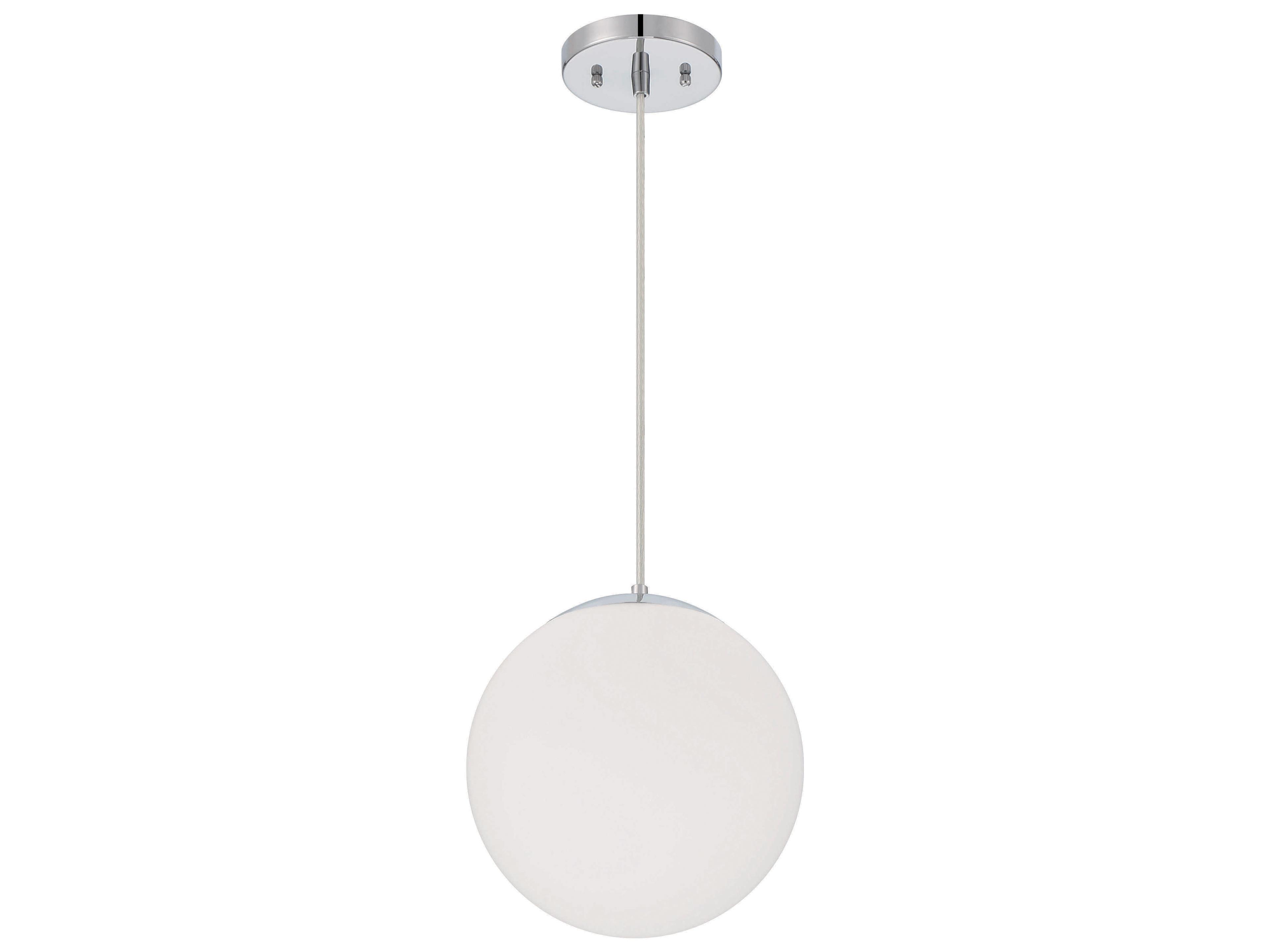 Craftmade Gaze 1-Light Chrome Glass Globe Mini Pendant