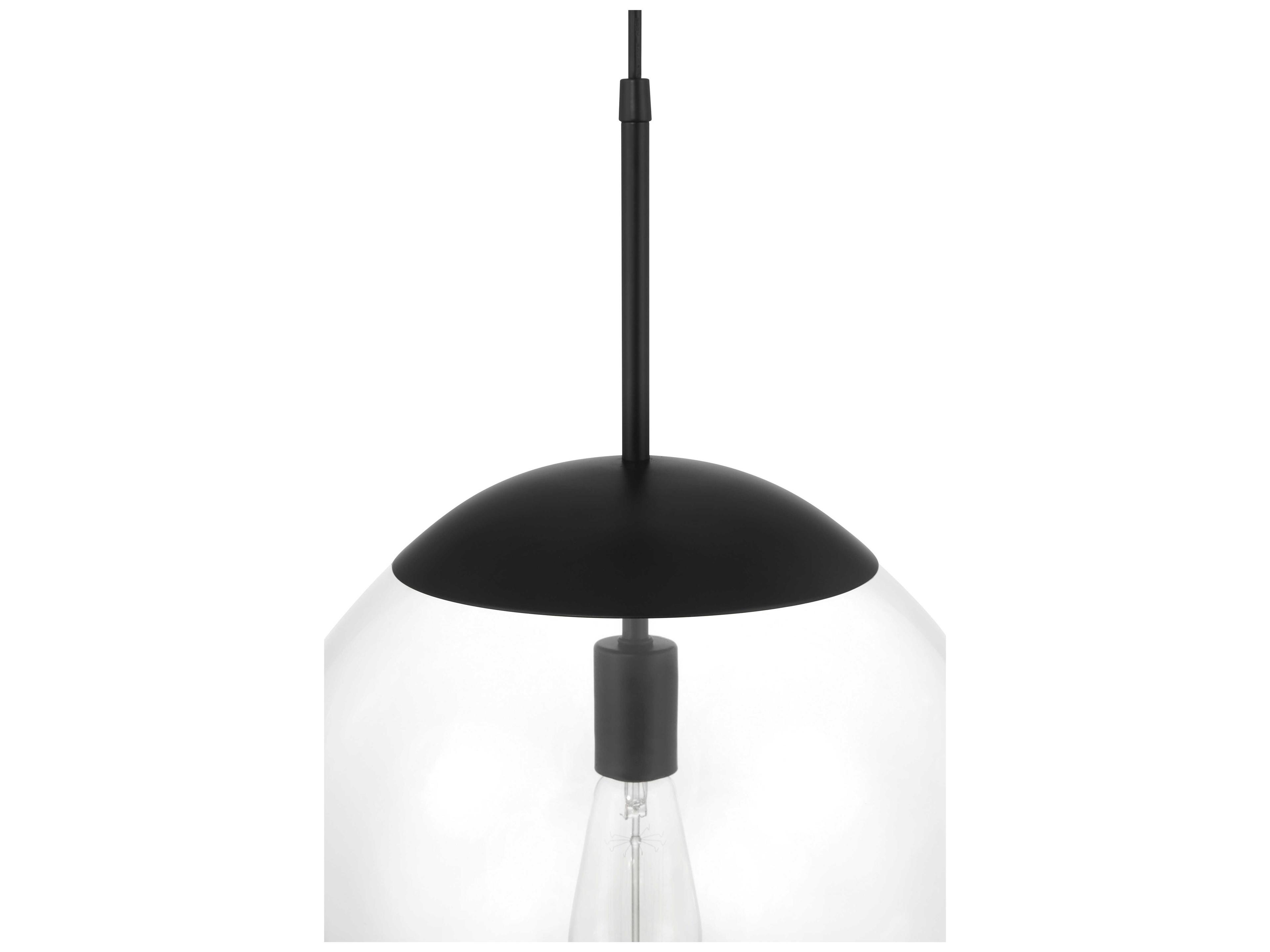 Craftmade Gaze 1-Light Flat Black Globe Mini Pendant