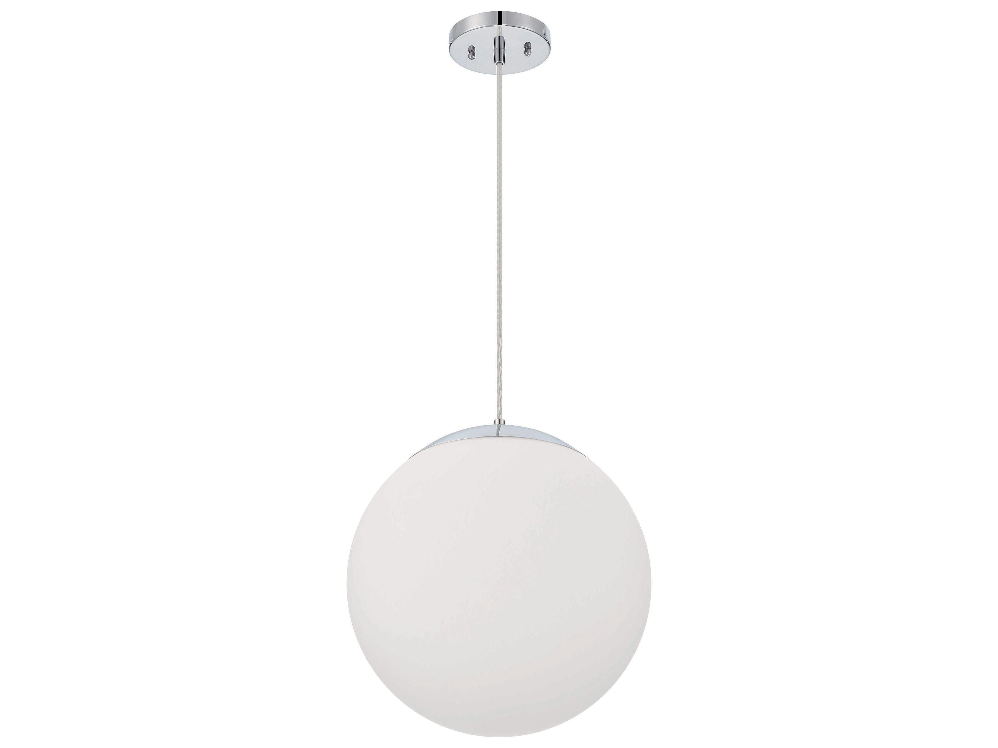 Craftmade Gaze 1-Light Chrome Glass Globe Pendant