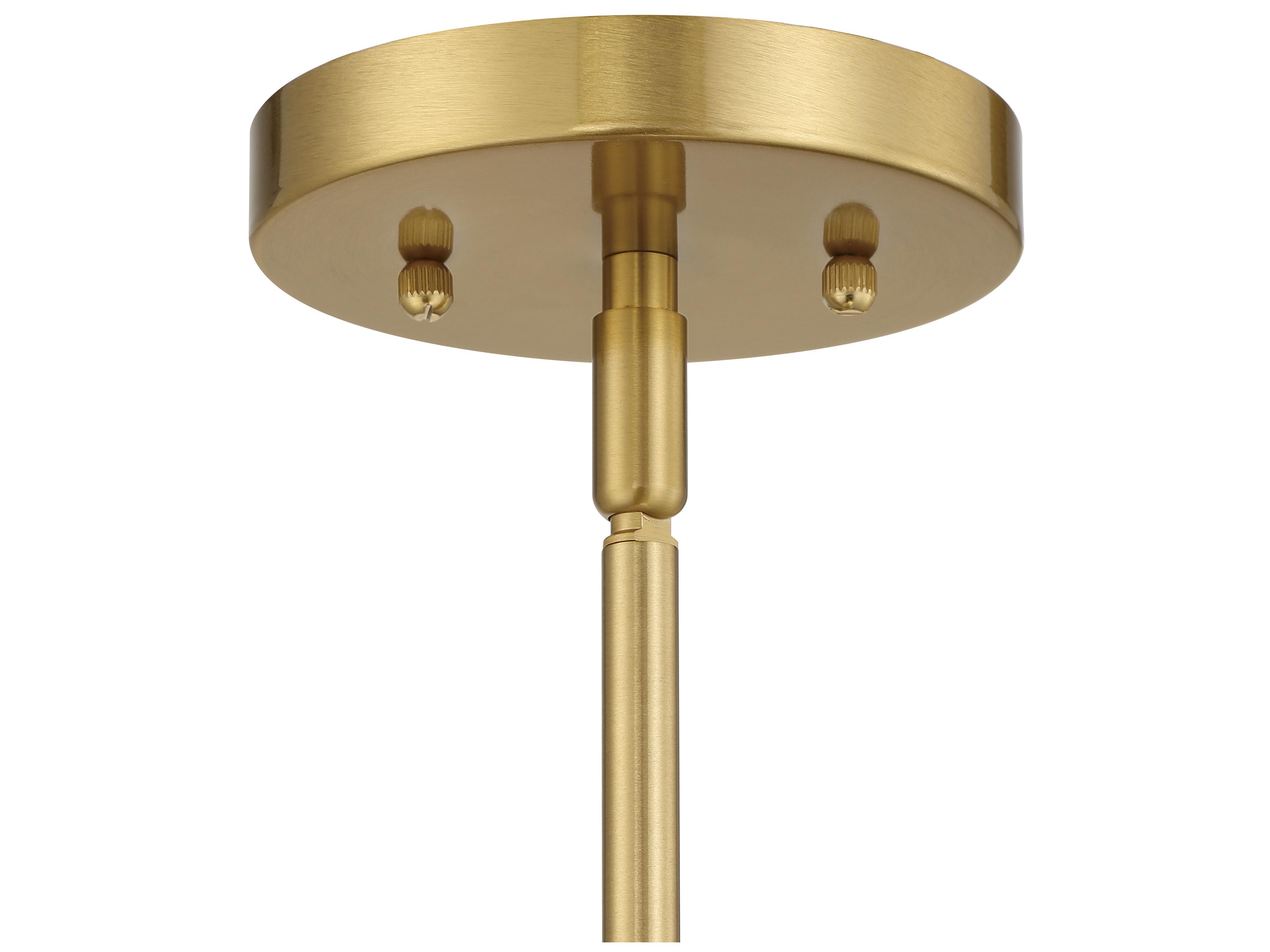 Craftmade Gaze 1-Light Satin Brass Glass Pendant