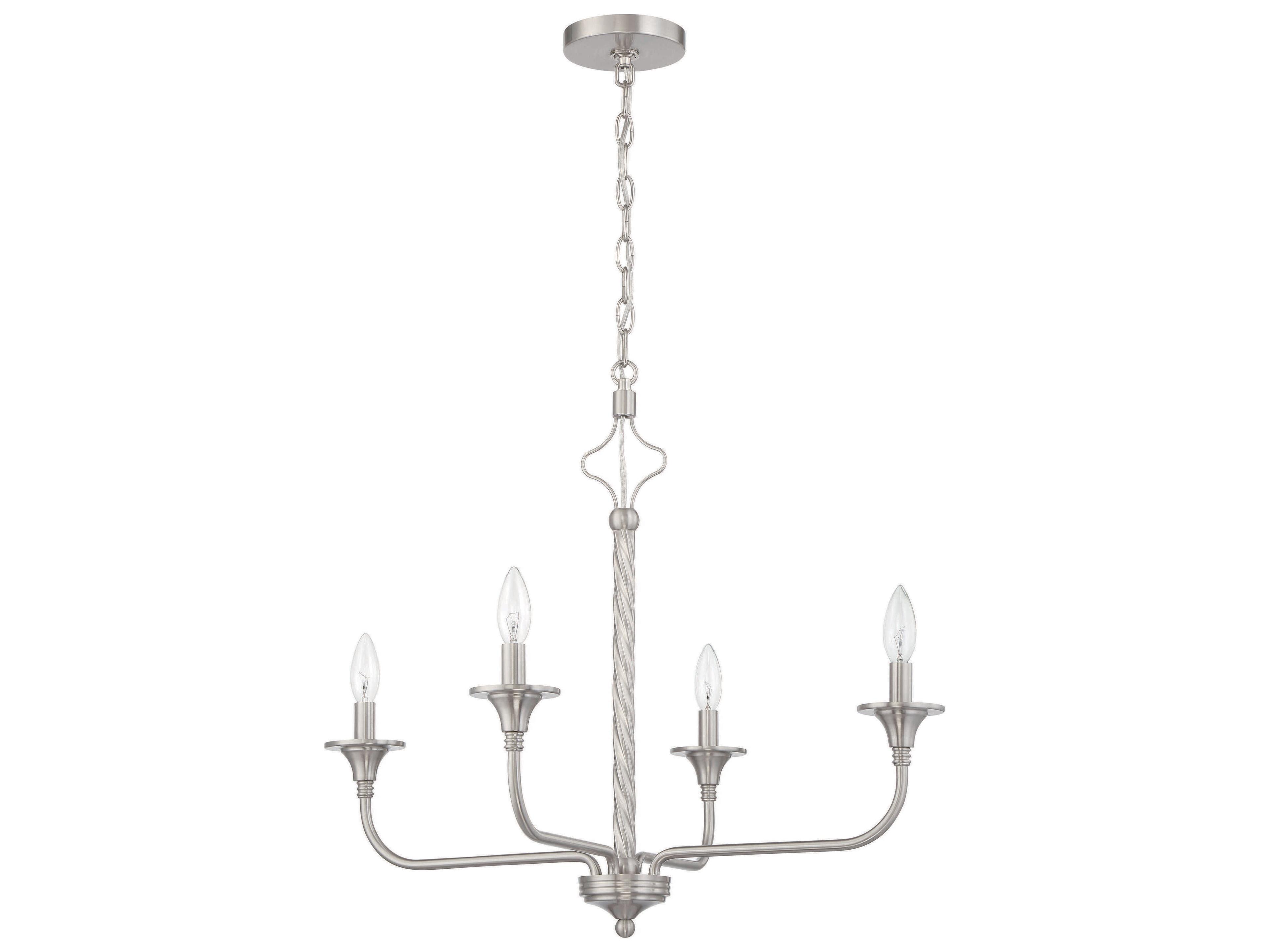 Craftmade Jolenne 4-Light Brushed Polished Nickel Chandelier