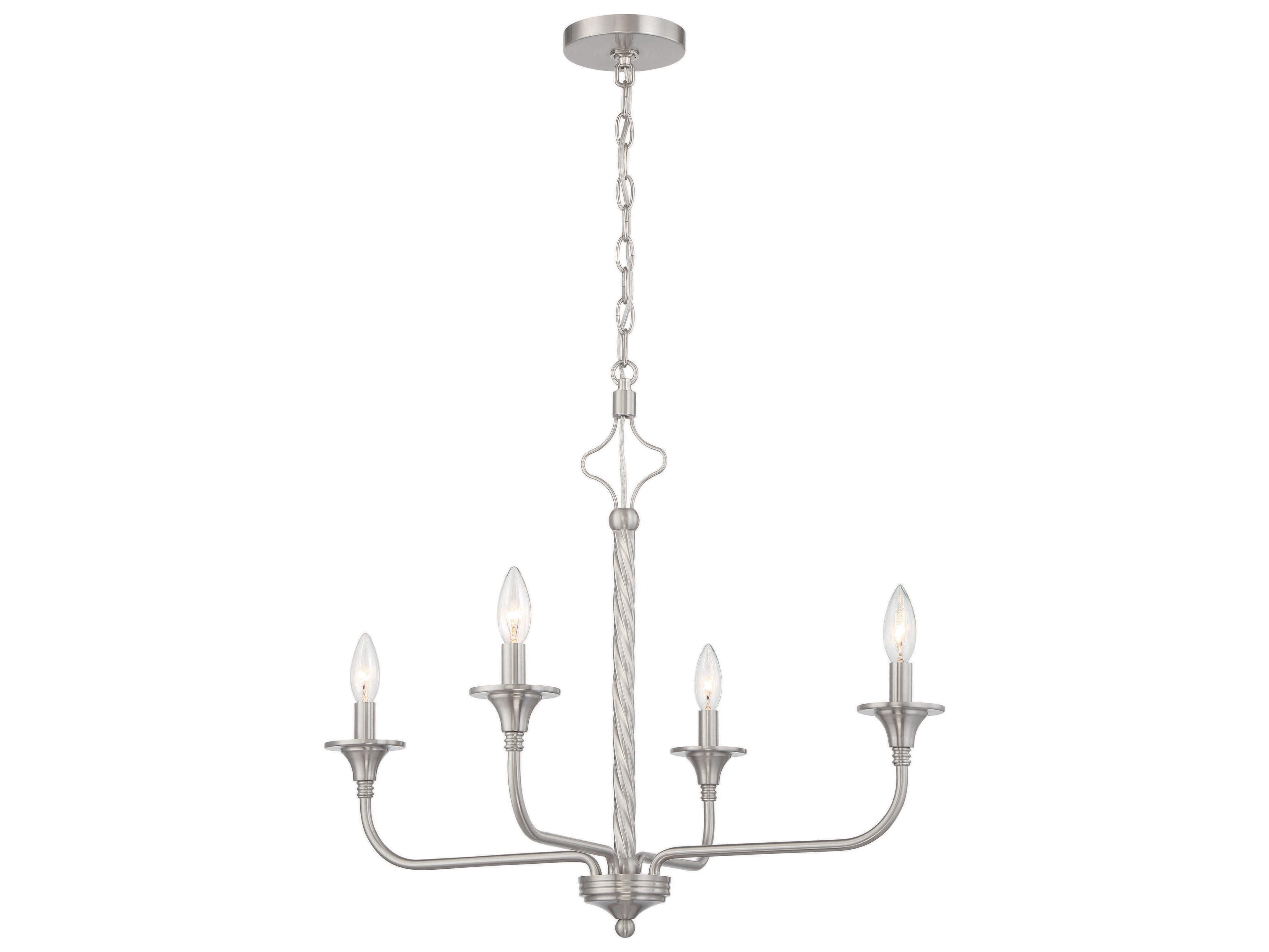 Craftmade Jolenne 4-Light Brushed Polished Nickel Chandelier