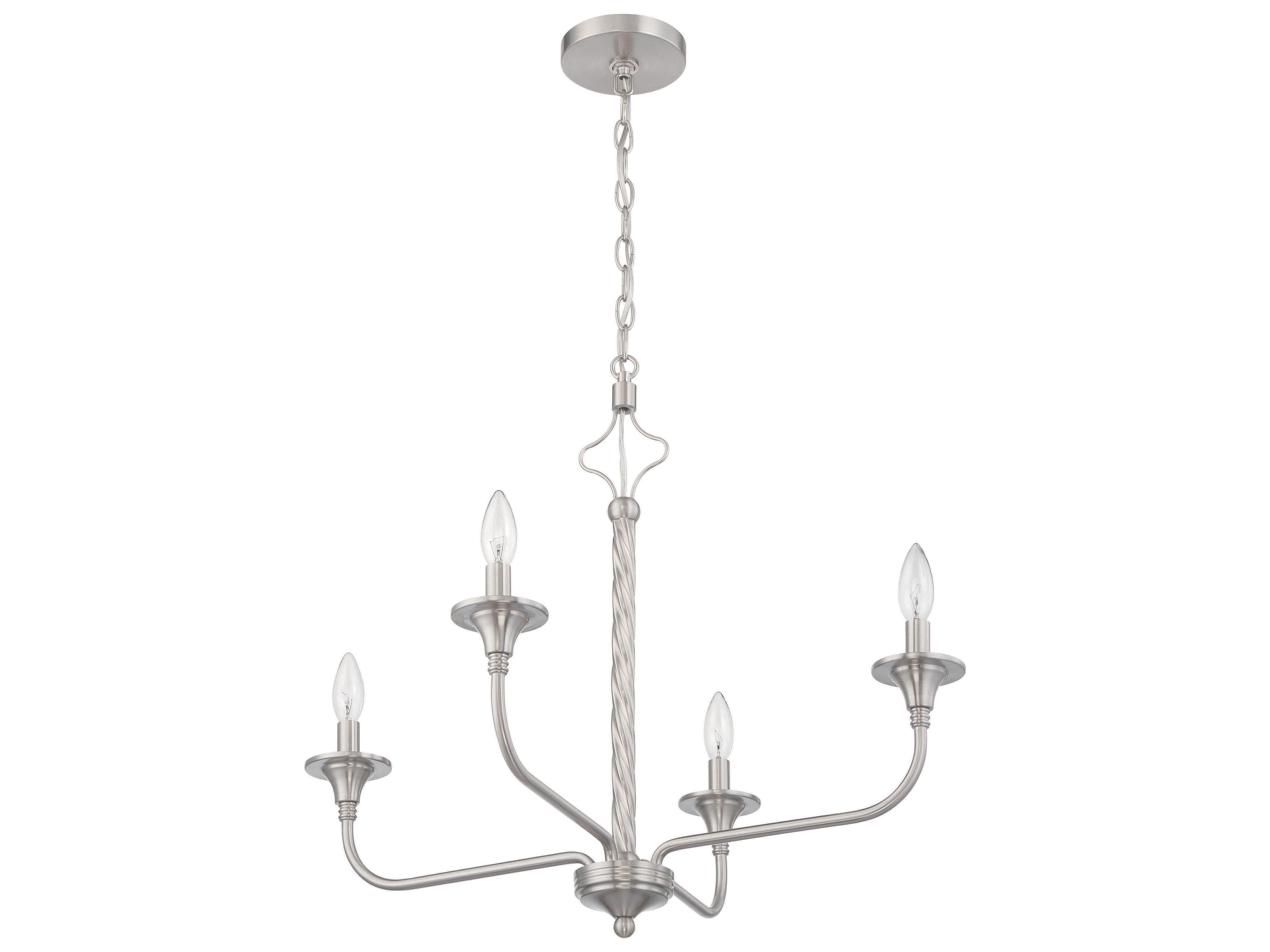 Craftmade Jolenne 4-Light Brushed Polished Nickel Chandelier
