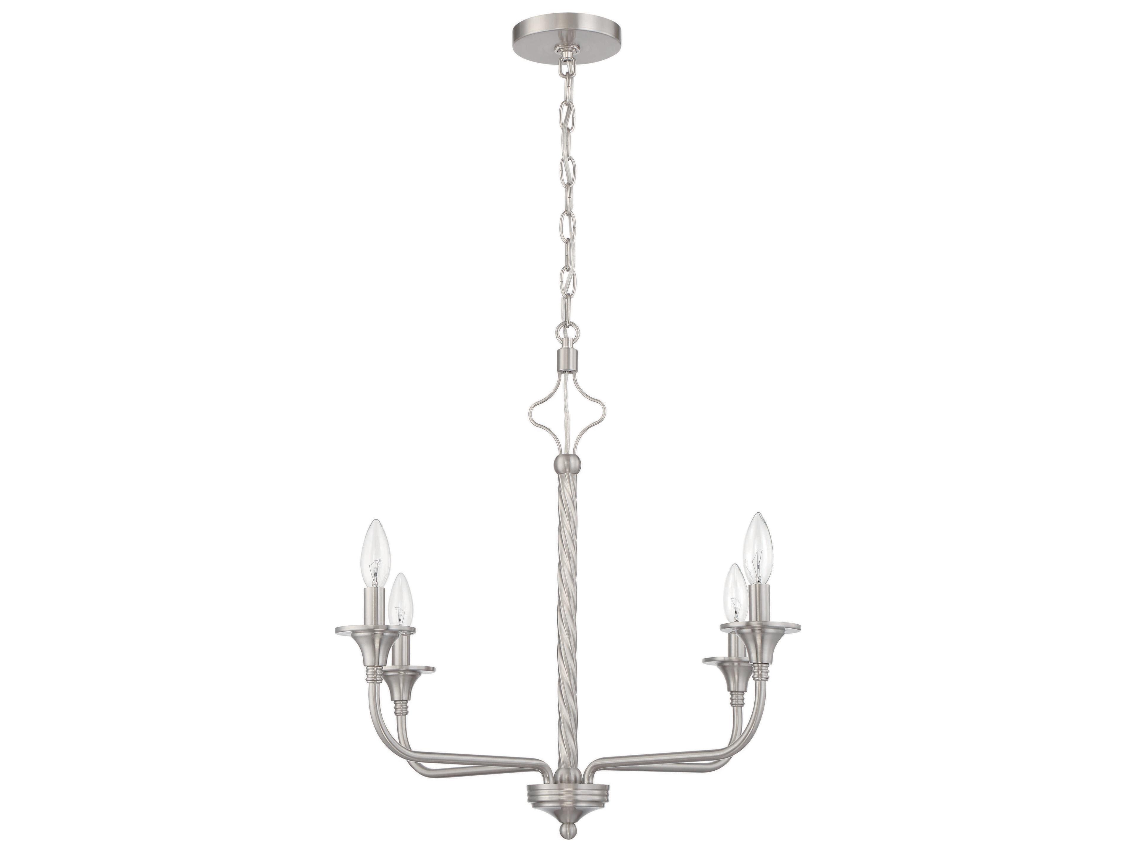 Craftmade Jolenne 4-Light Brushed Polished Nickel Chandelier