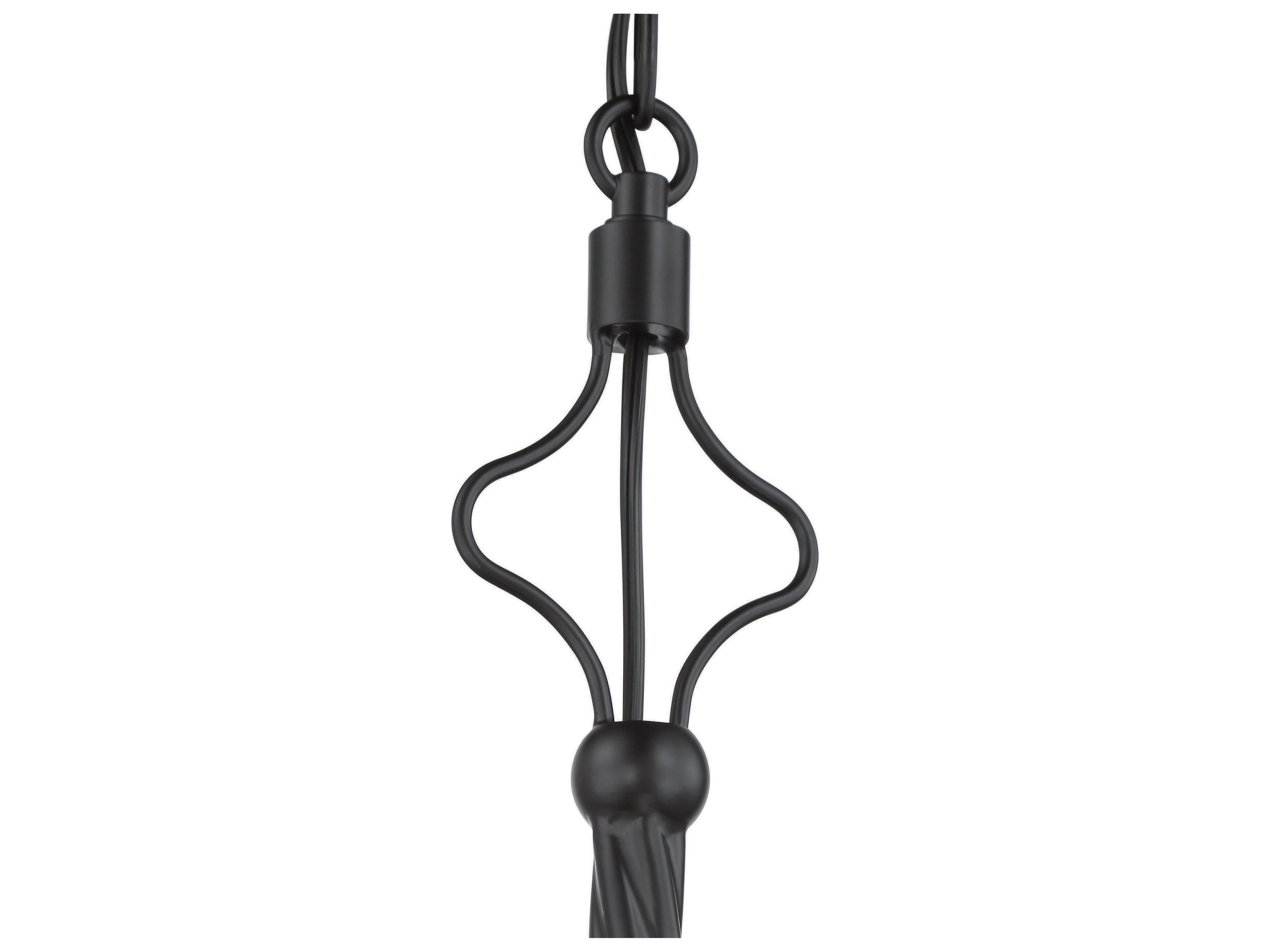 Craftmade Jolenne 4-Light Flat Black Chandelier